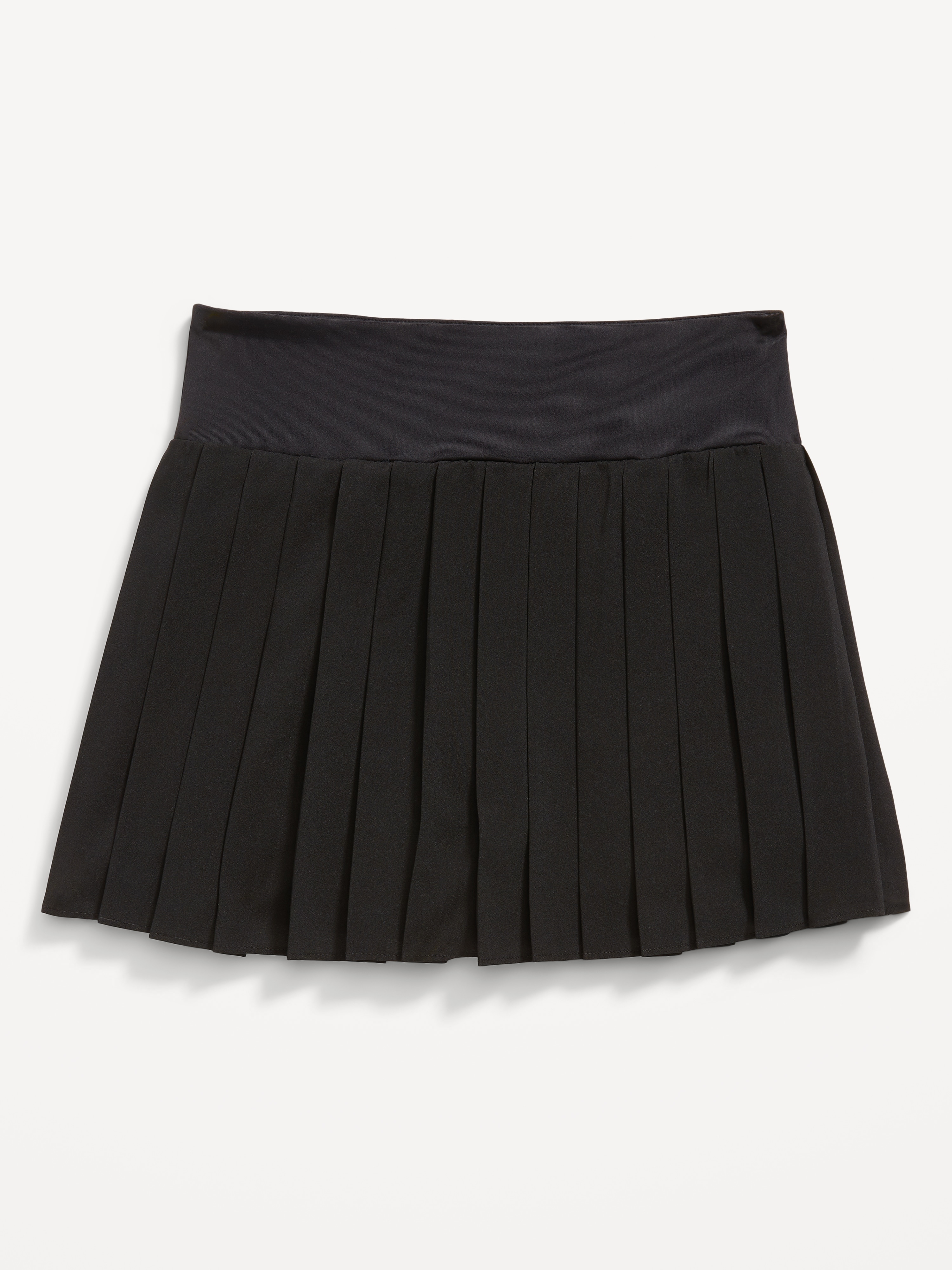 High-Waisted Pleated Performance Skort for Girls - Black Jack - 4