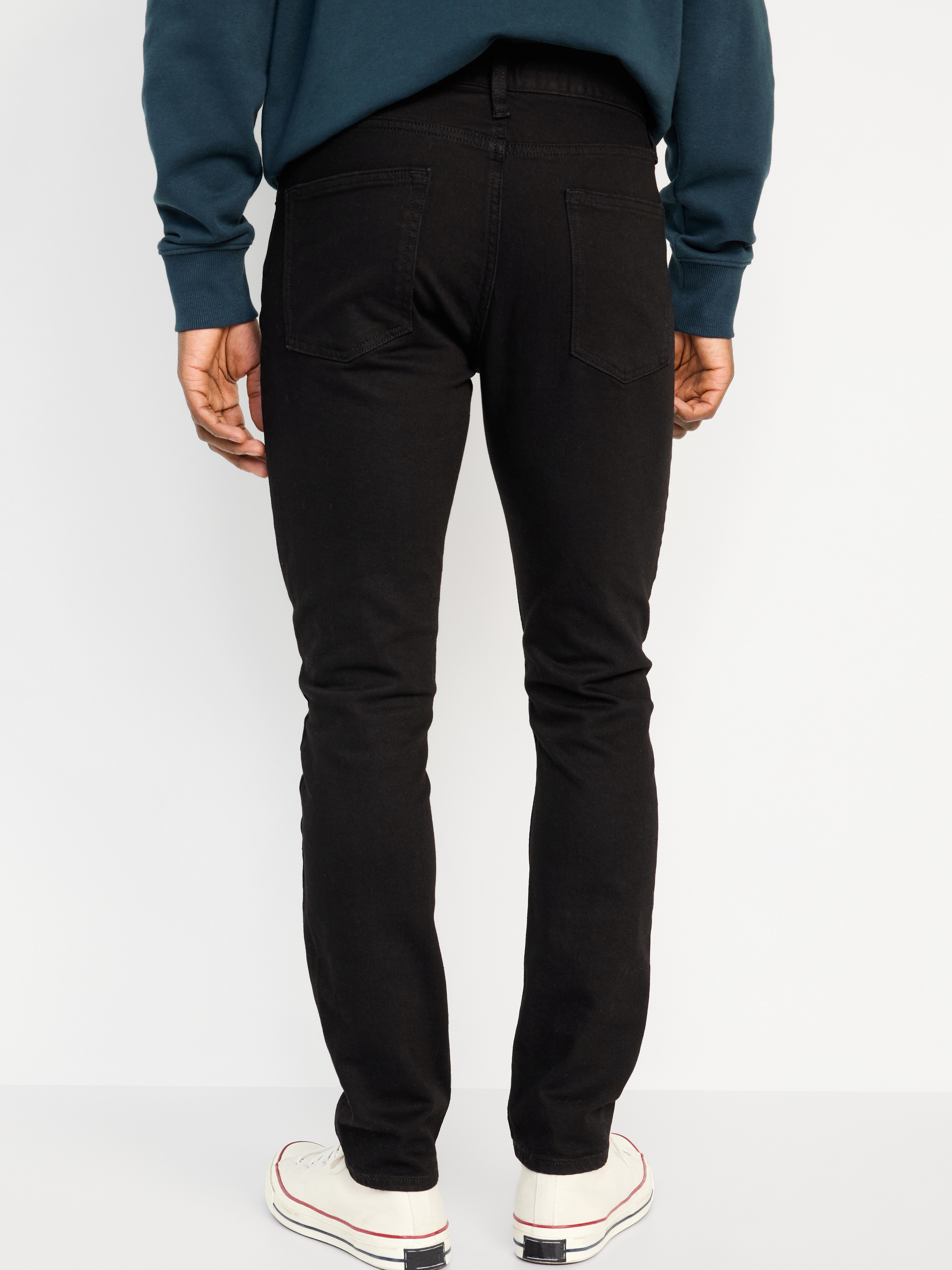 Slim Built-In-Flex Jeans - Black Rinse - 2