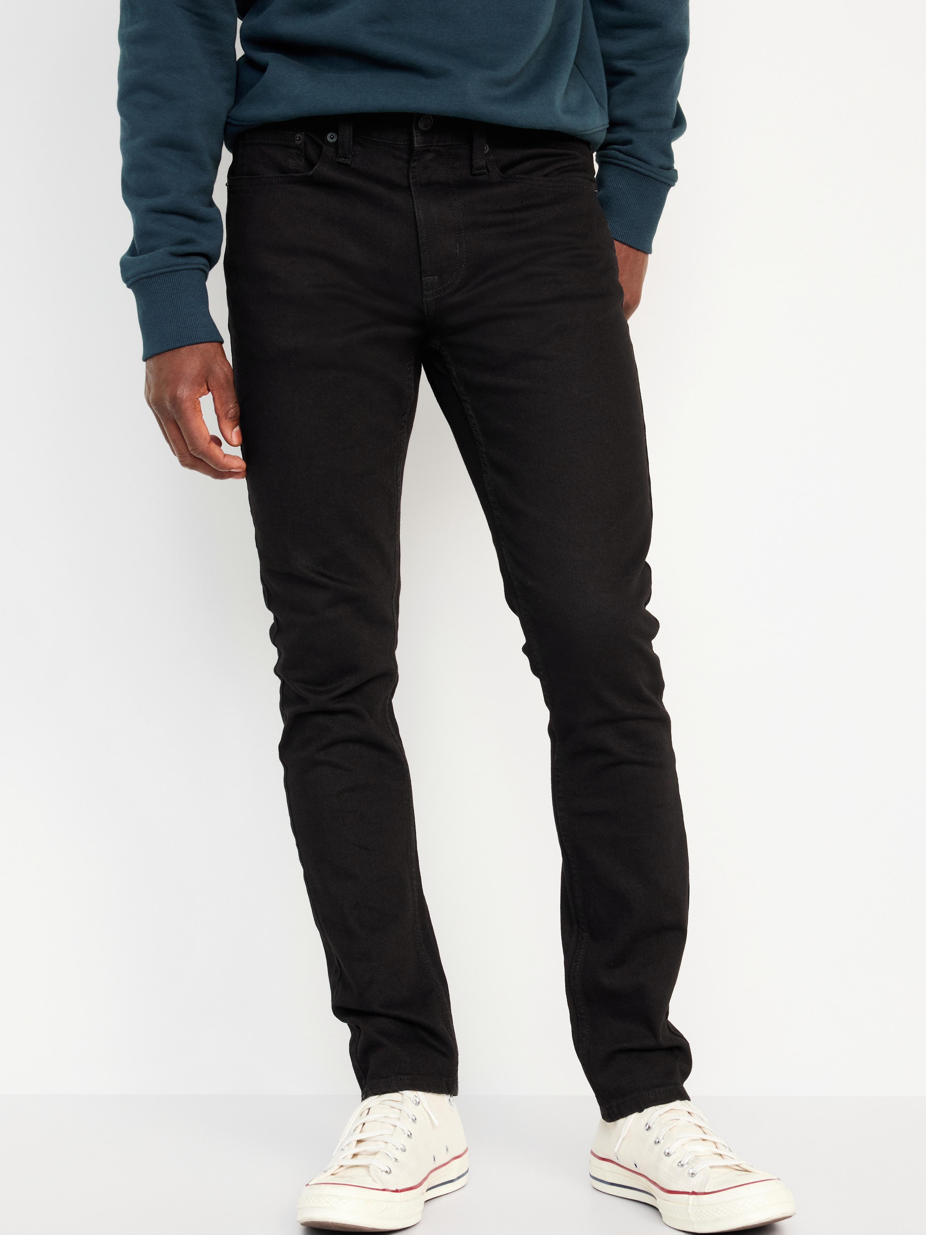 Slim Built-In-Flex Jeans - Black Rinse - 1