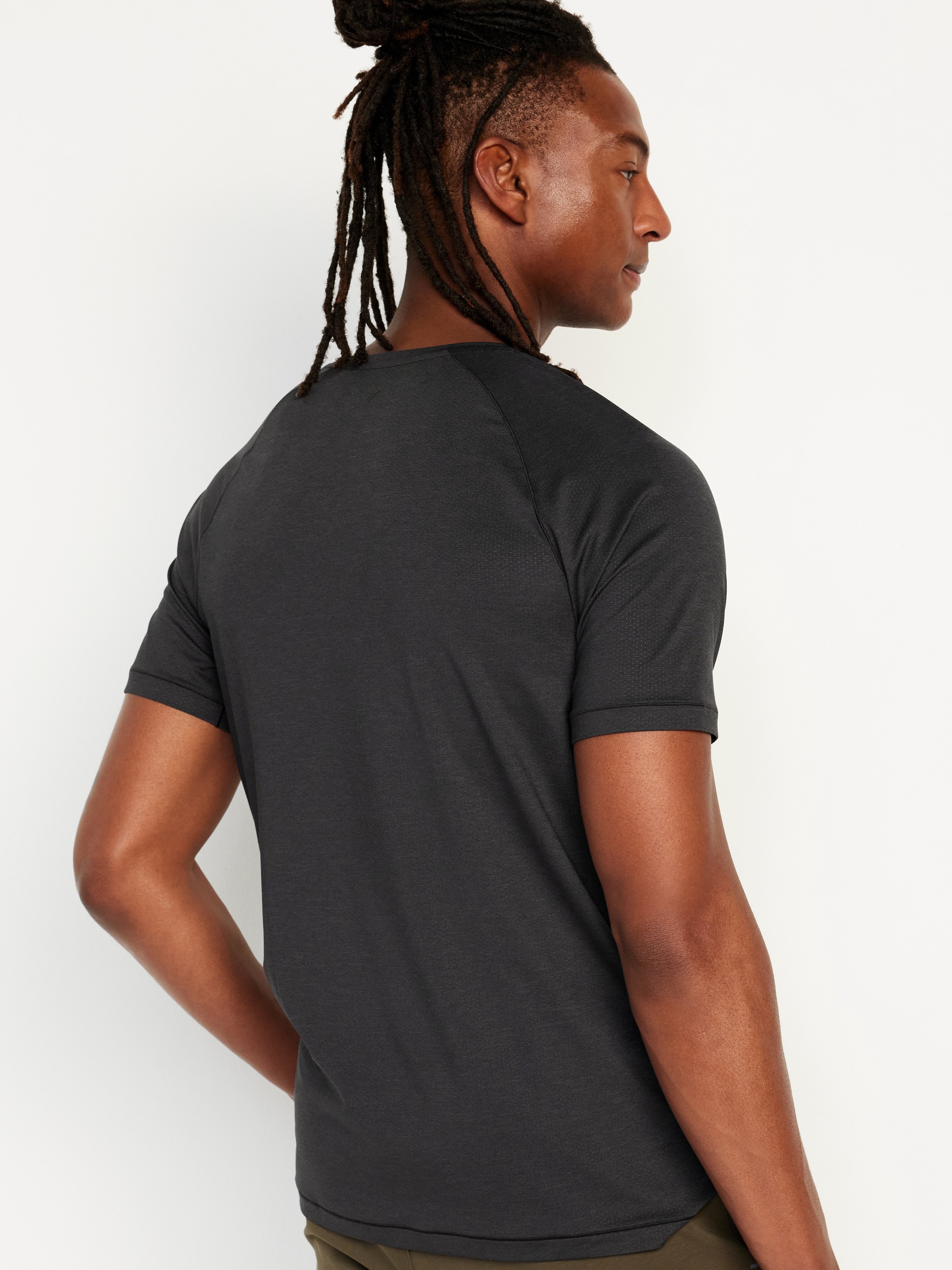 Slim Fit Performance Vent T-Shirt - Black Jack - 2