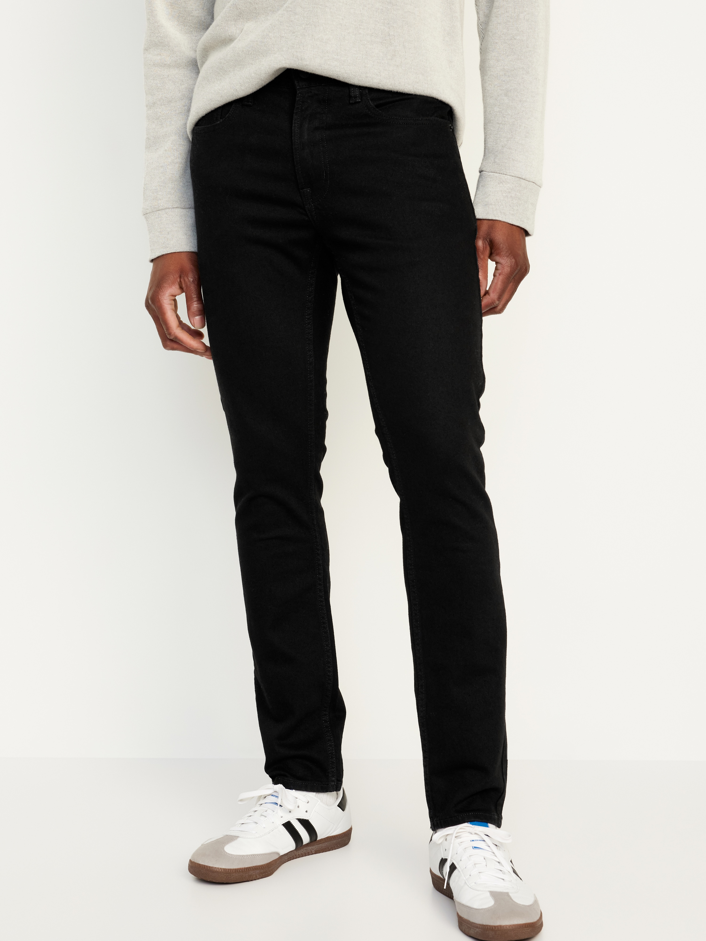 Skinny Built-In Flex Jeans - Black Rinse - 1