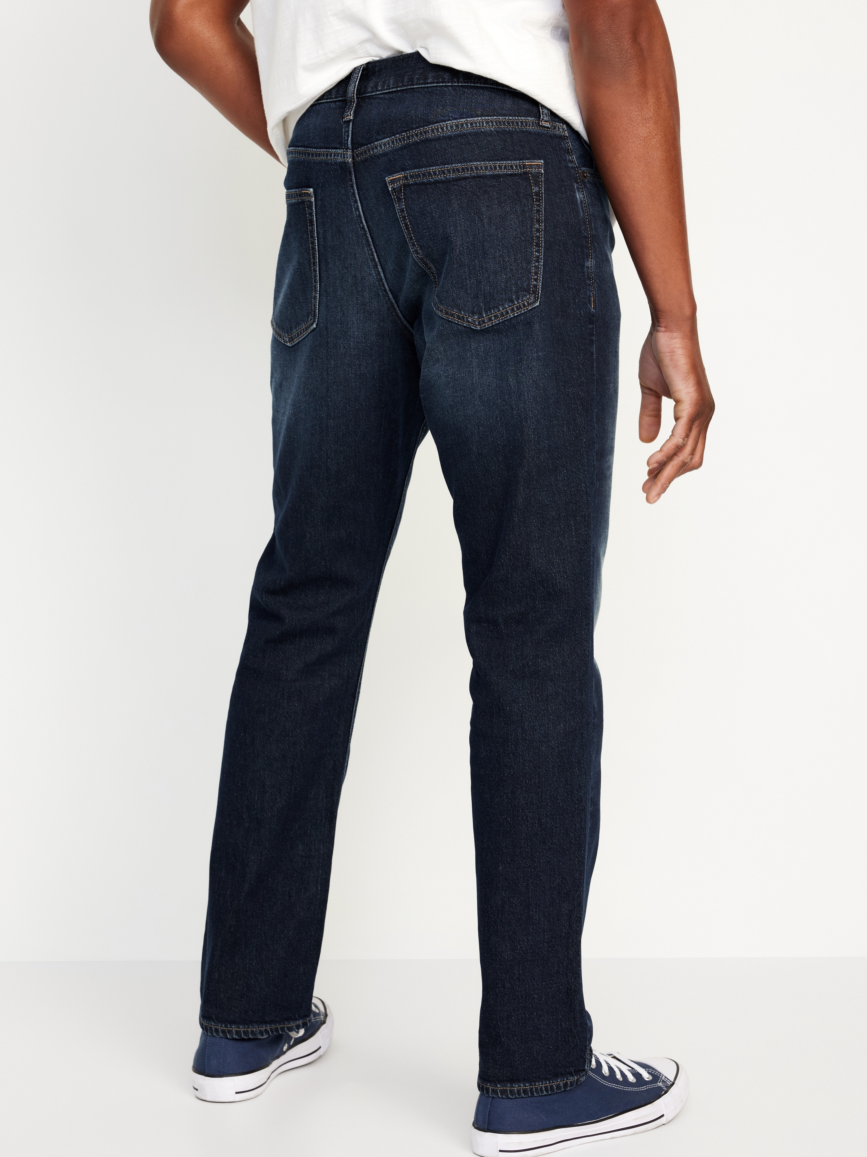 Straight Built-In Flex Jeans - Dark Wash - 2