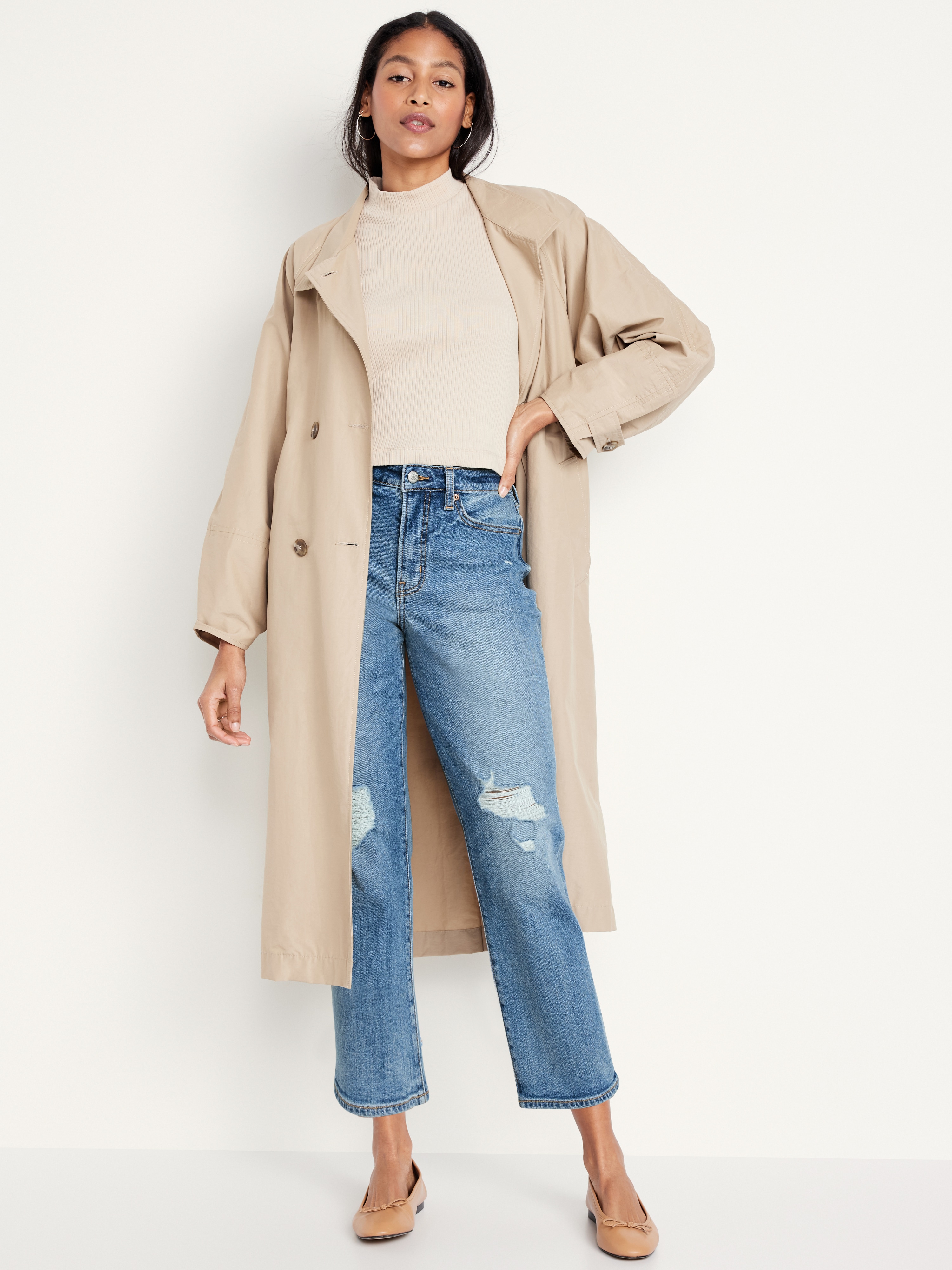 Curvy High-Waisted OG Straight Ankle Jeans - Ripped Medium - 3