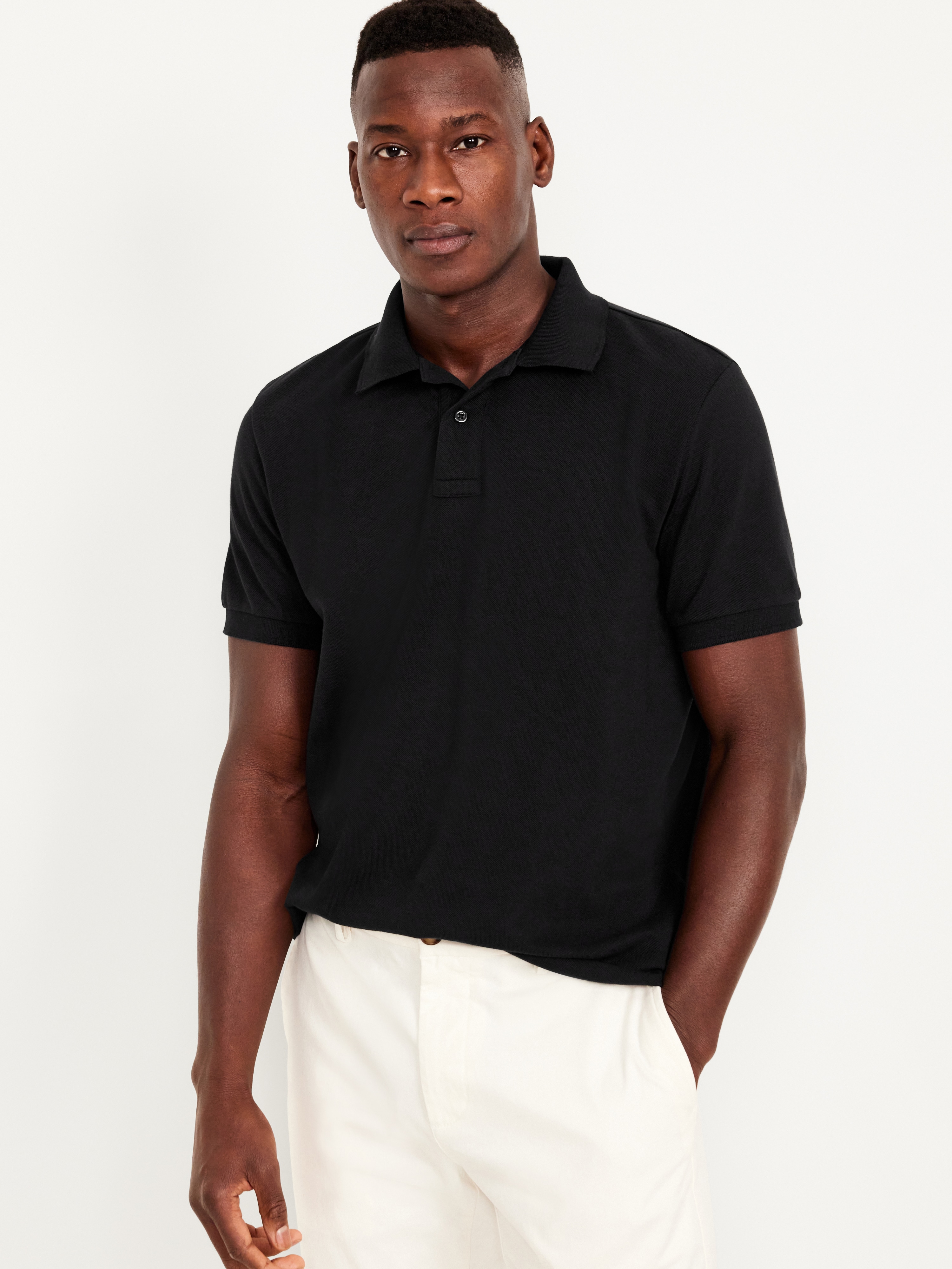 Pique Polo for Men - Black Jack - 1