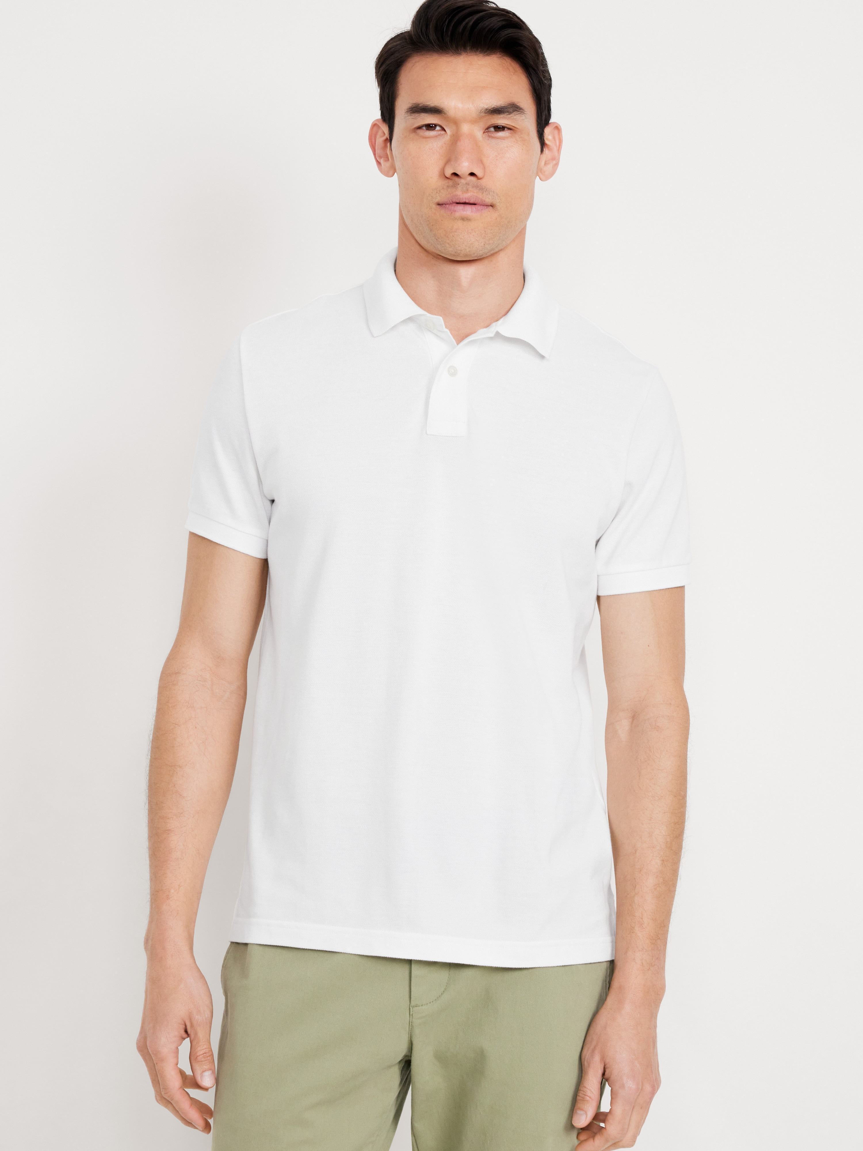 Pique Polo for Men - Calla Lily White - 1