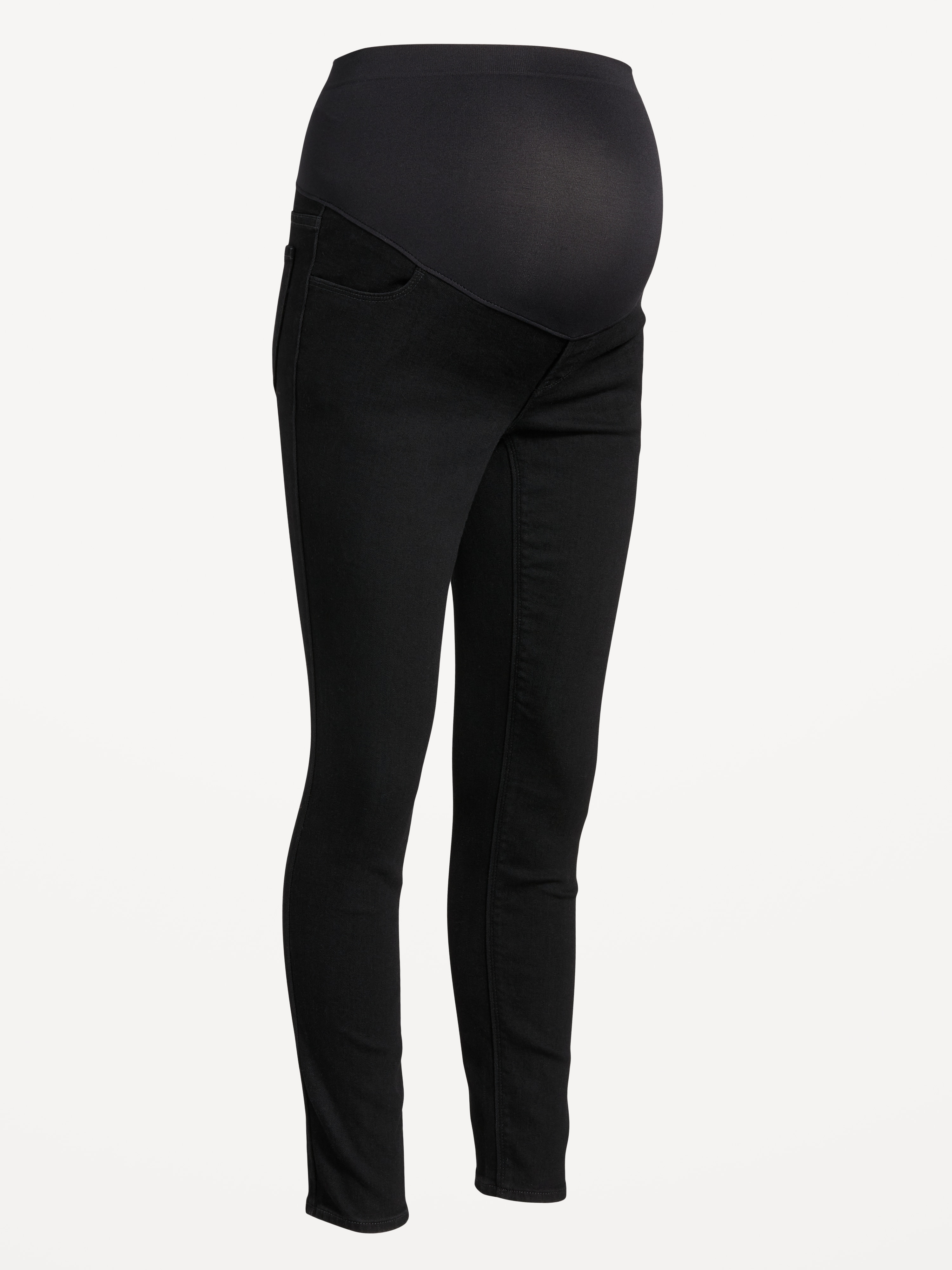 Maternity Full-Panel Skinny Jeans - Black Jack - 4