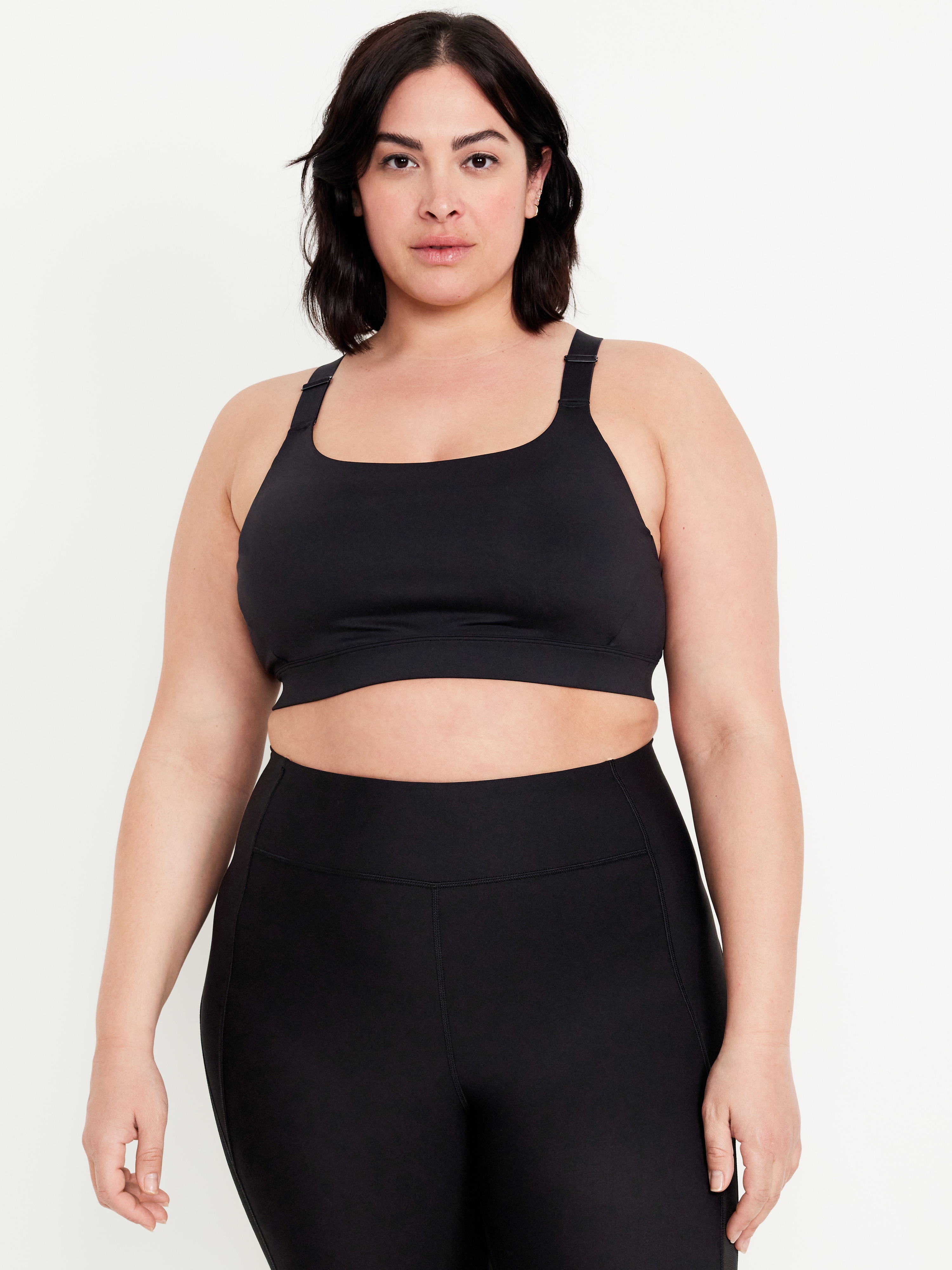 Medium Support PowerSoft Sports Bra - Black Jack - 7