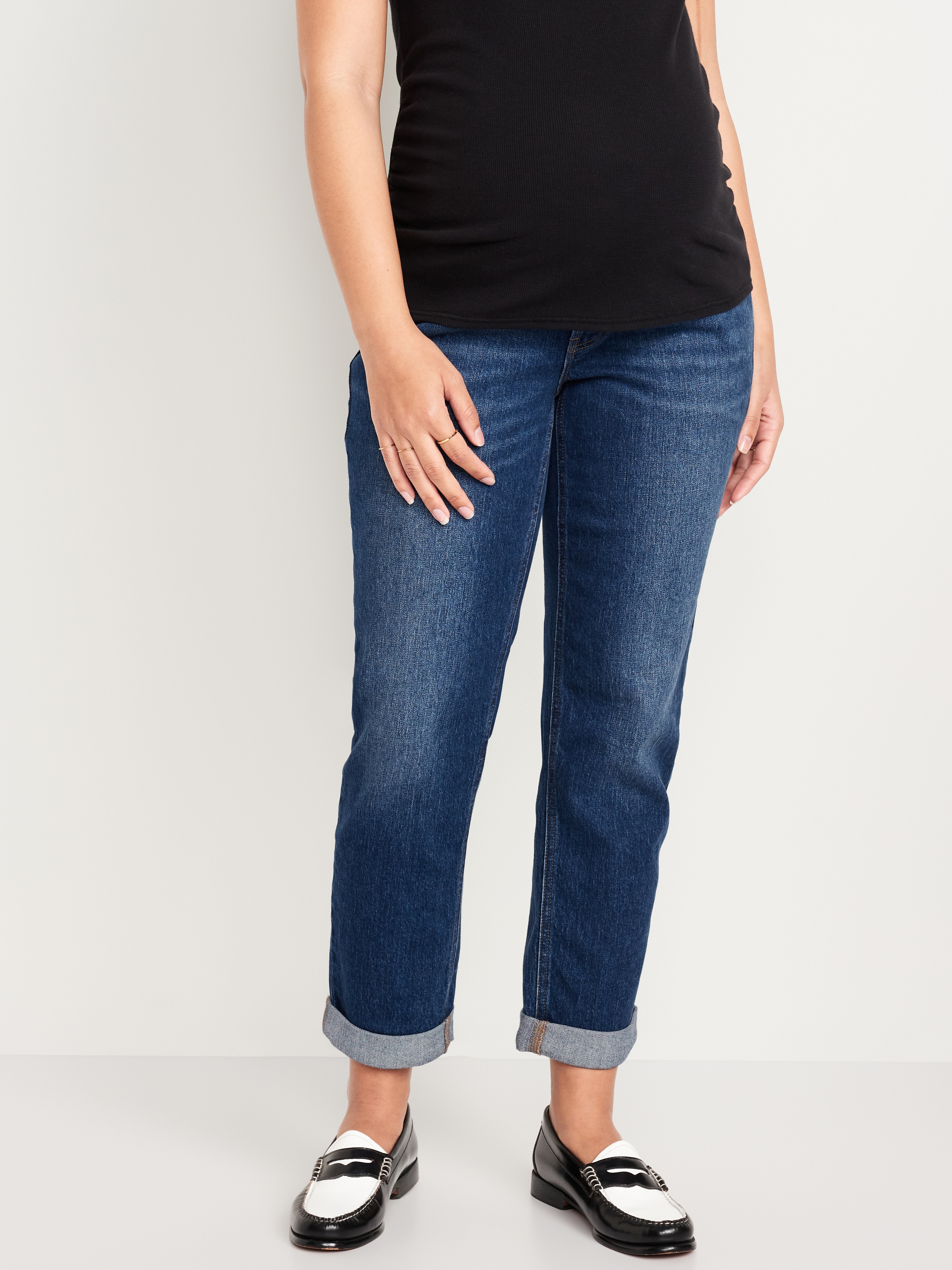 Maternity Full Panel Wow Boyfriend Jeans - Aster - 2