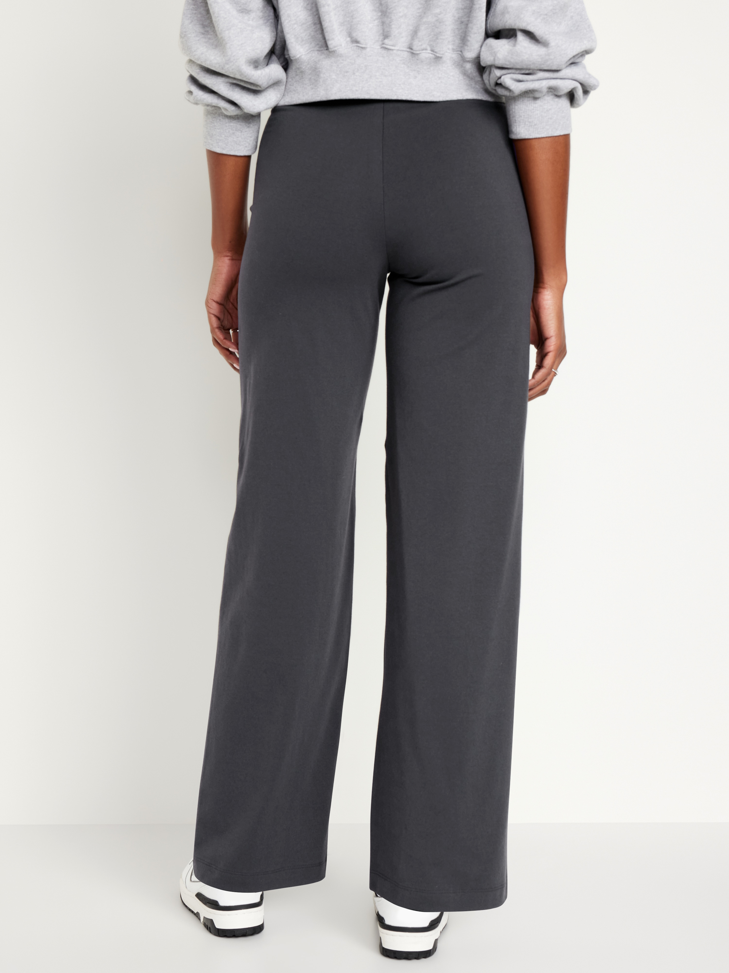 High-Waisted Fashion Wide-Leg Leggings - Panther - 2