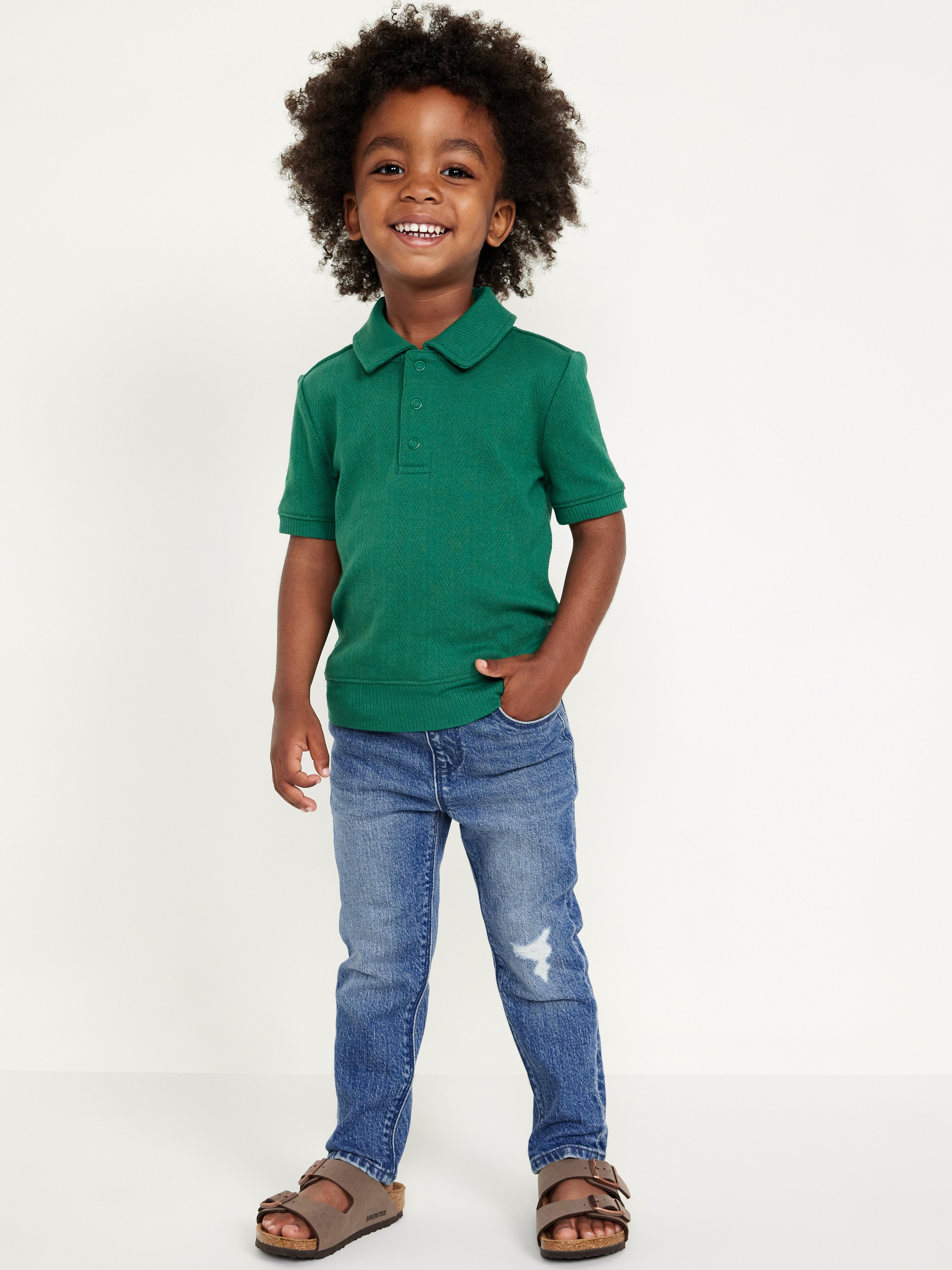 360° Stretch Skinny Jeans for Toddler Boys - Medium Wash - 1