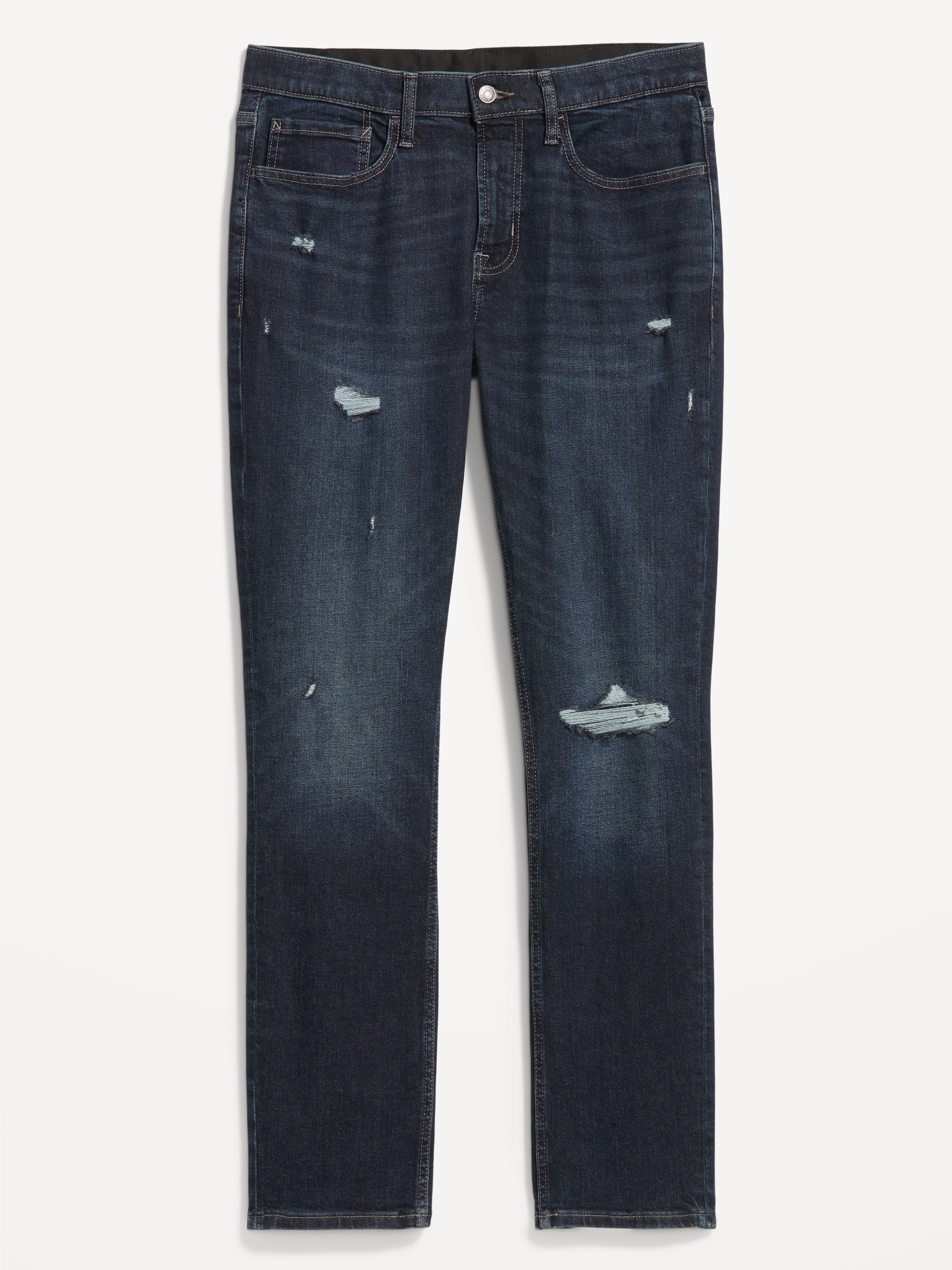 Slim 360° Tech Stretch Performance Jeans - Dark Destroyed - 4