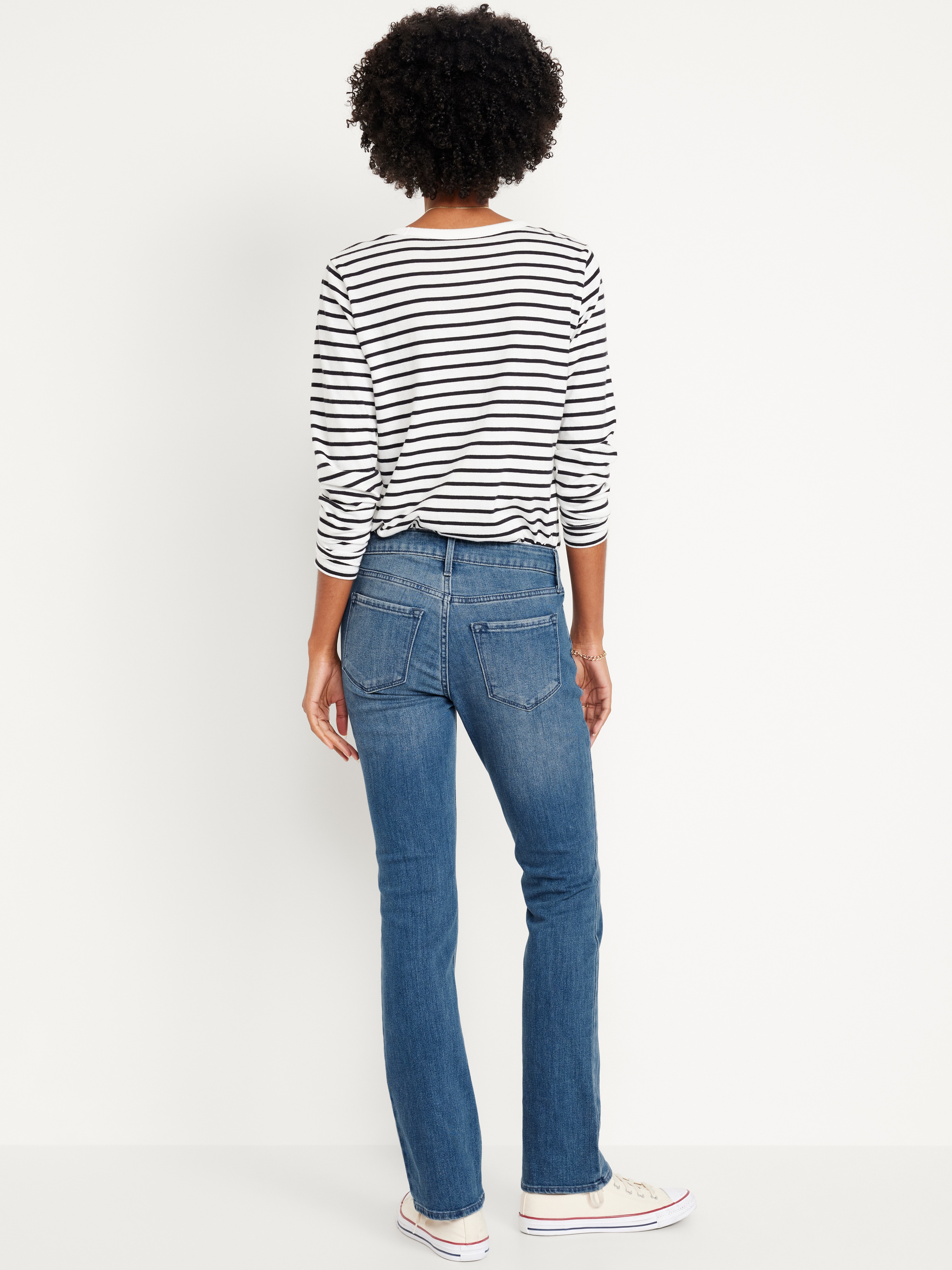 Mid-Rise Wow Boot-Cut Jeans - Medium Wash - 3