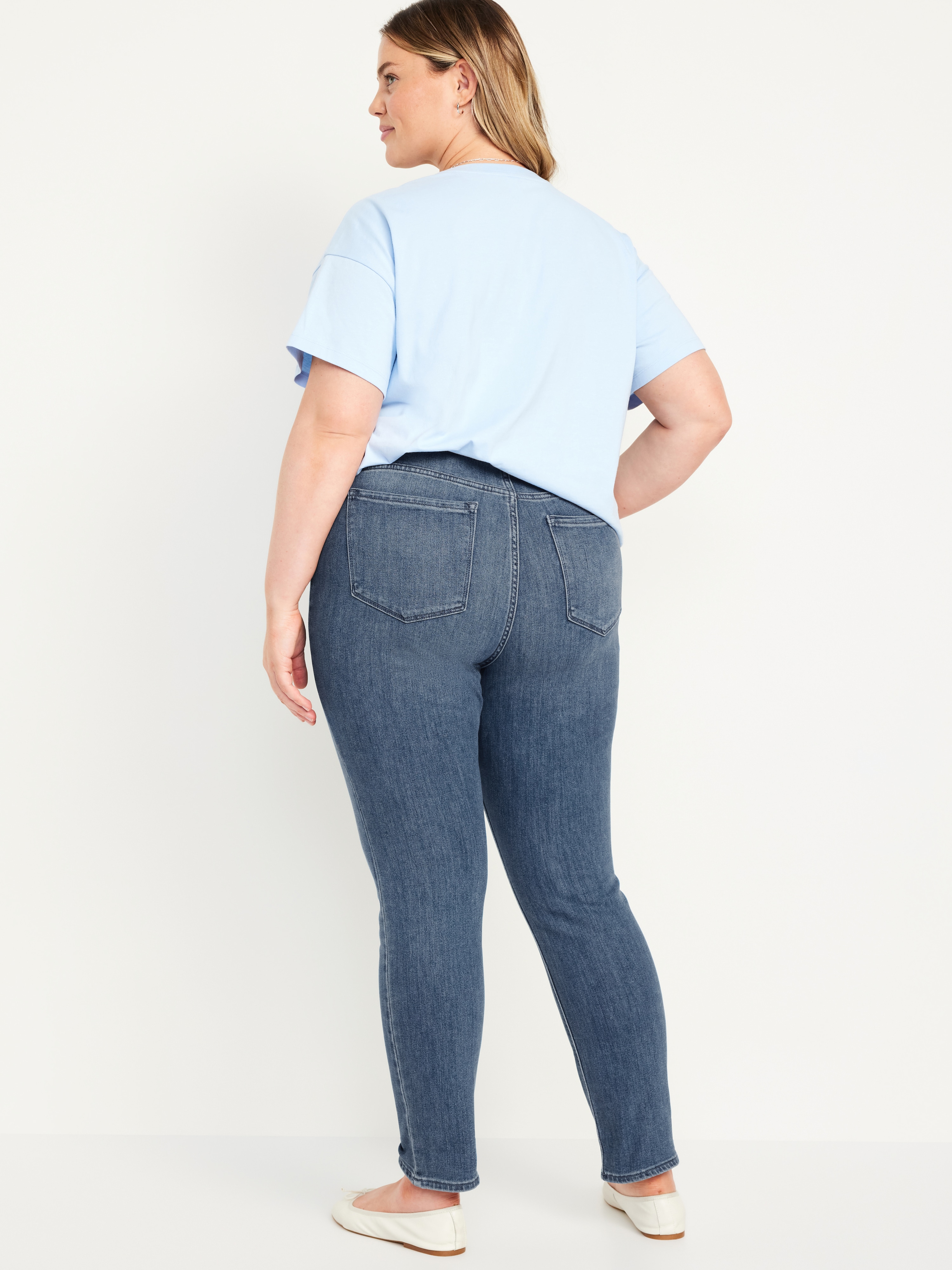 High-Waisted Wow Straight Ankle Jeans - Medium Wash - 8