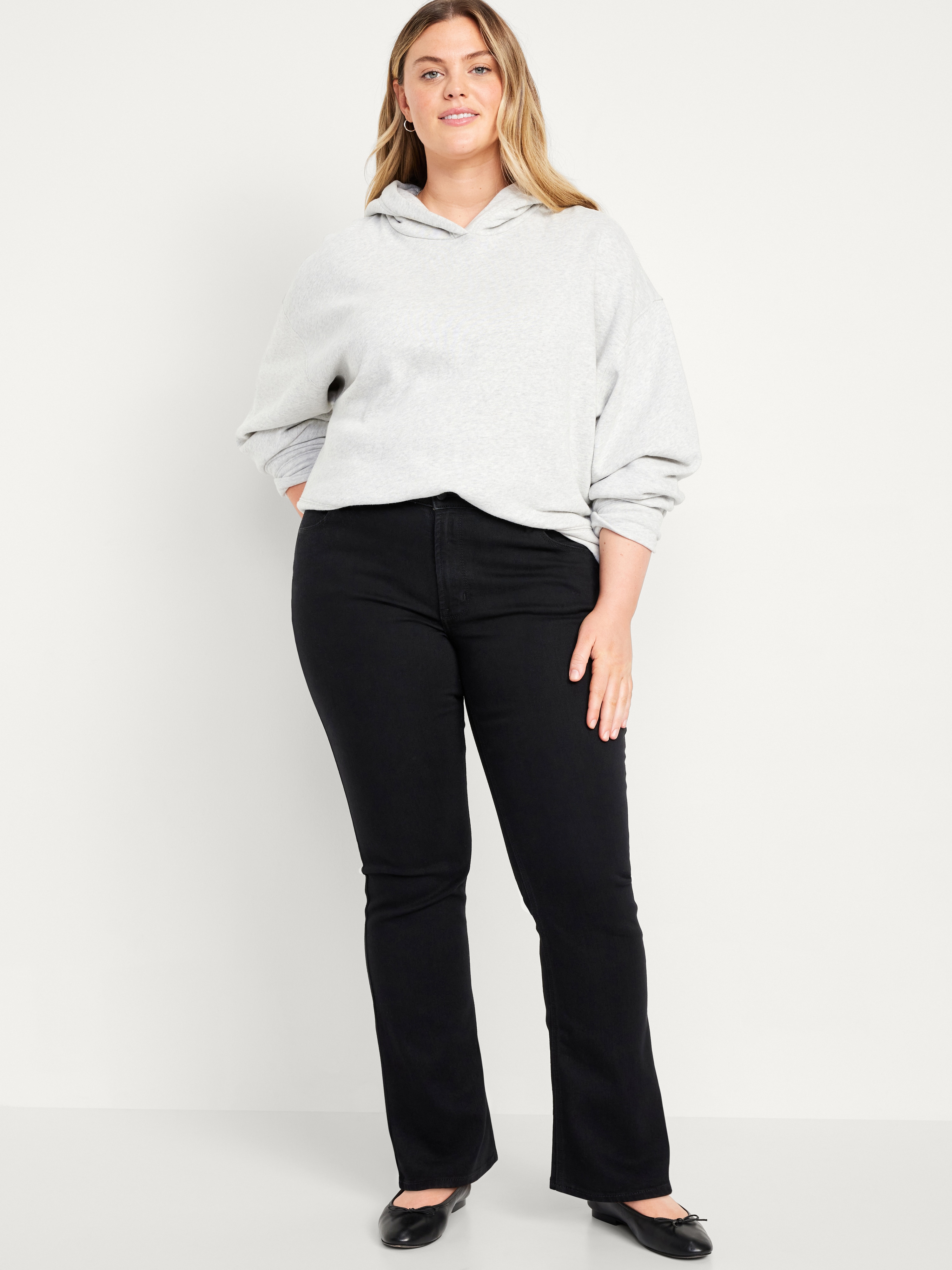 Mid-Rise Wow Boot-Cut Jeans - Black Jack - 6