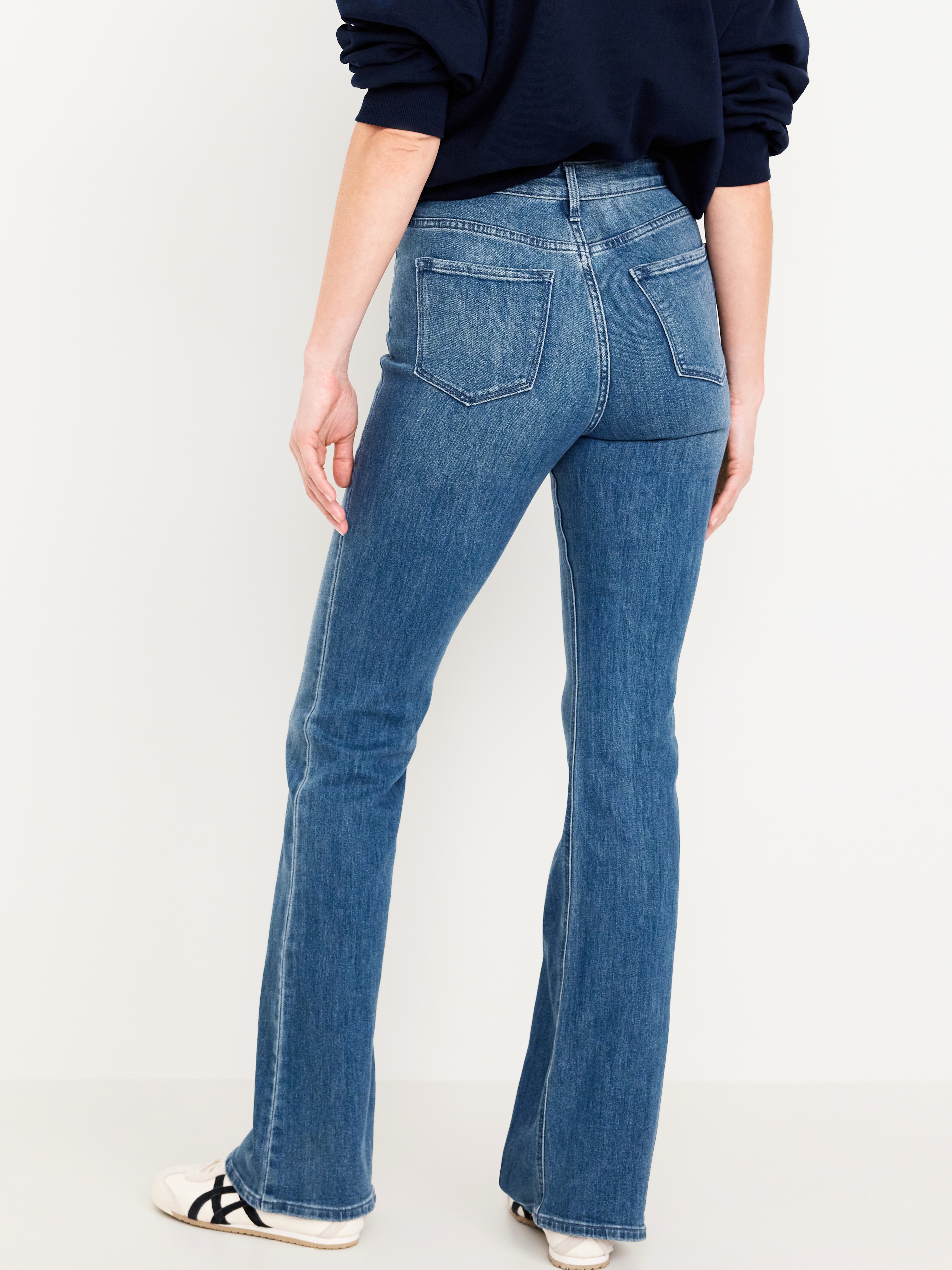 High-Waisted Wow Flare Jeans - Medium Wash - 3