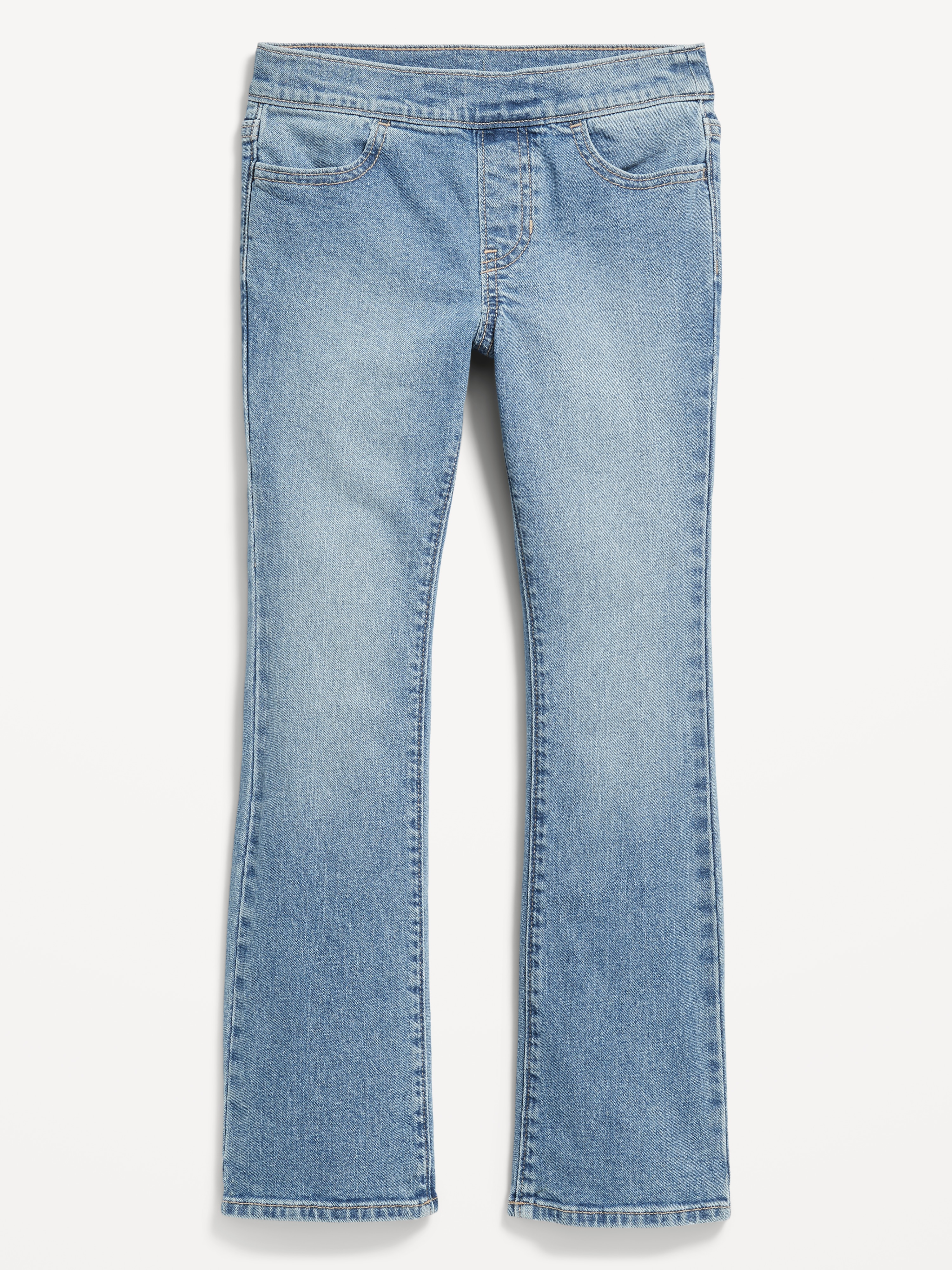 Wow Boot-Cut Pull-On Jeans for Girls - Light Wash - 4