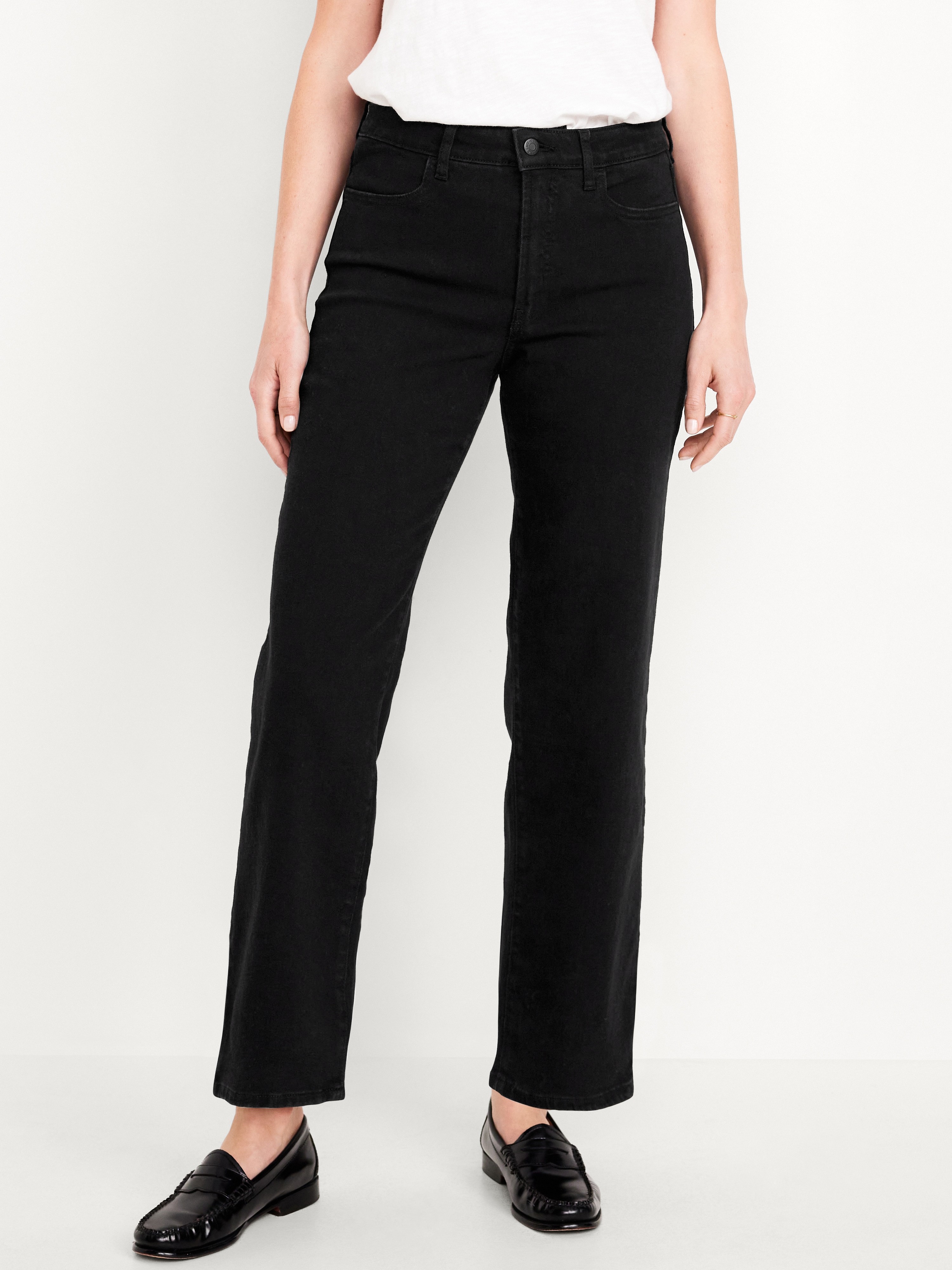 High-Waisted Wow Loose Jeans - Black Wash - 2