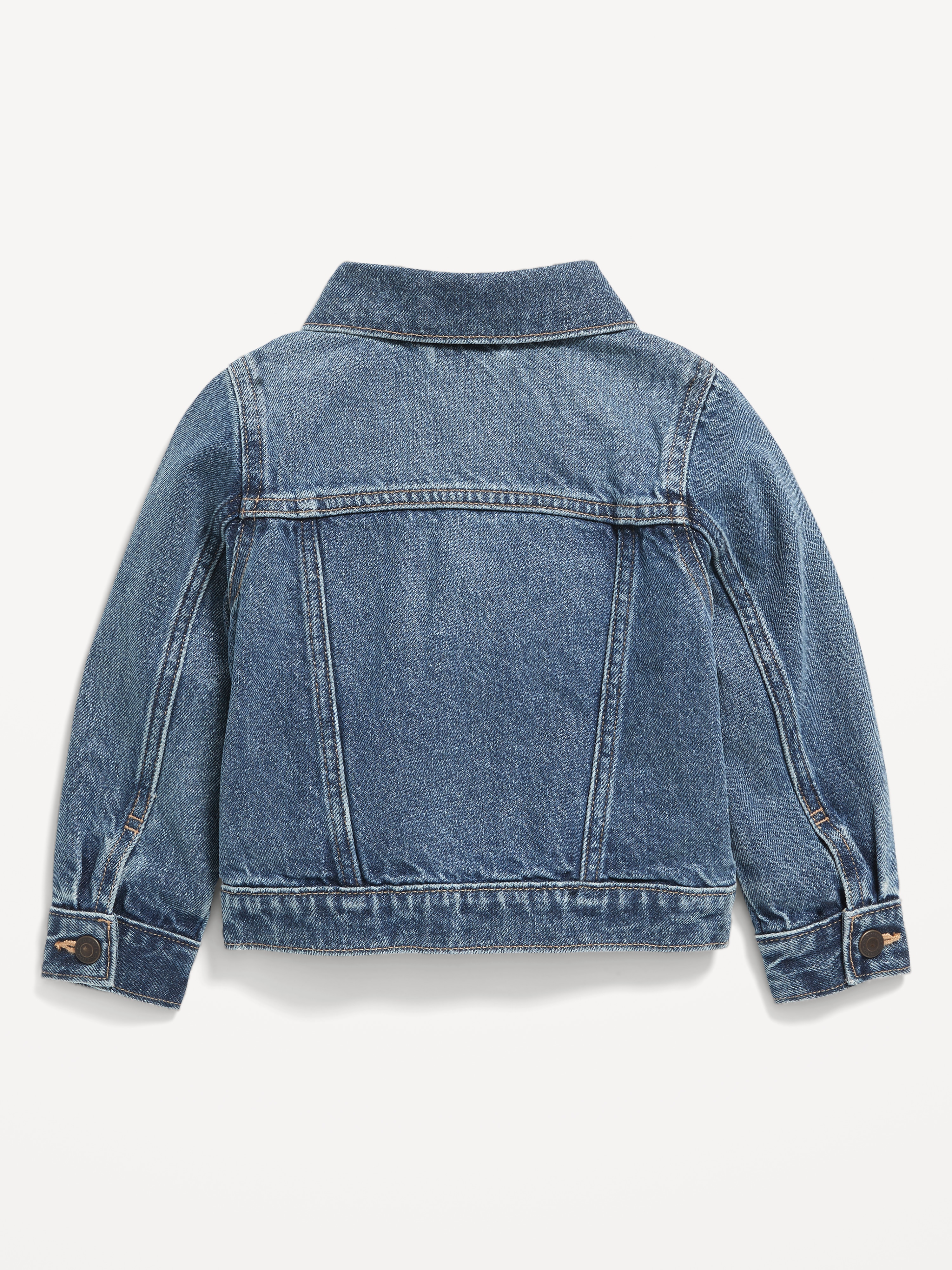 Unisex Trucker Jean Jacket for Toddler - Medium Wash - 2