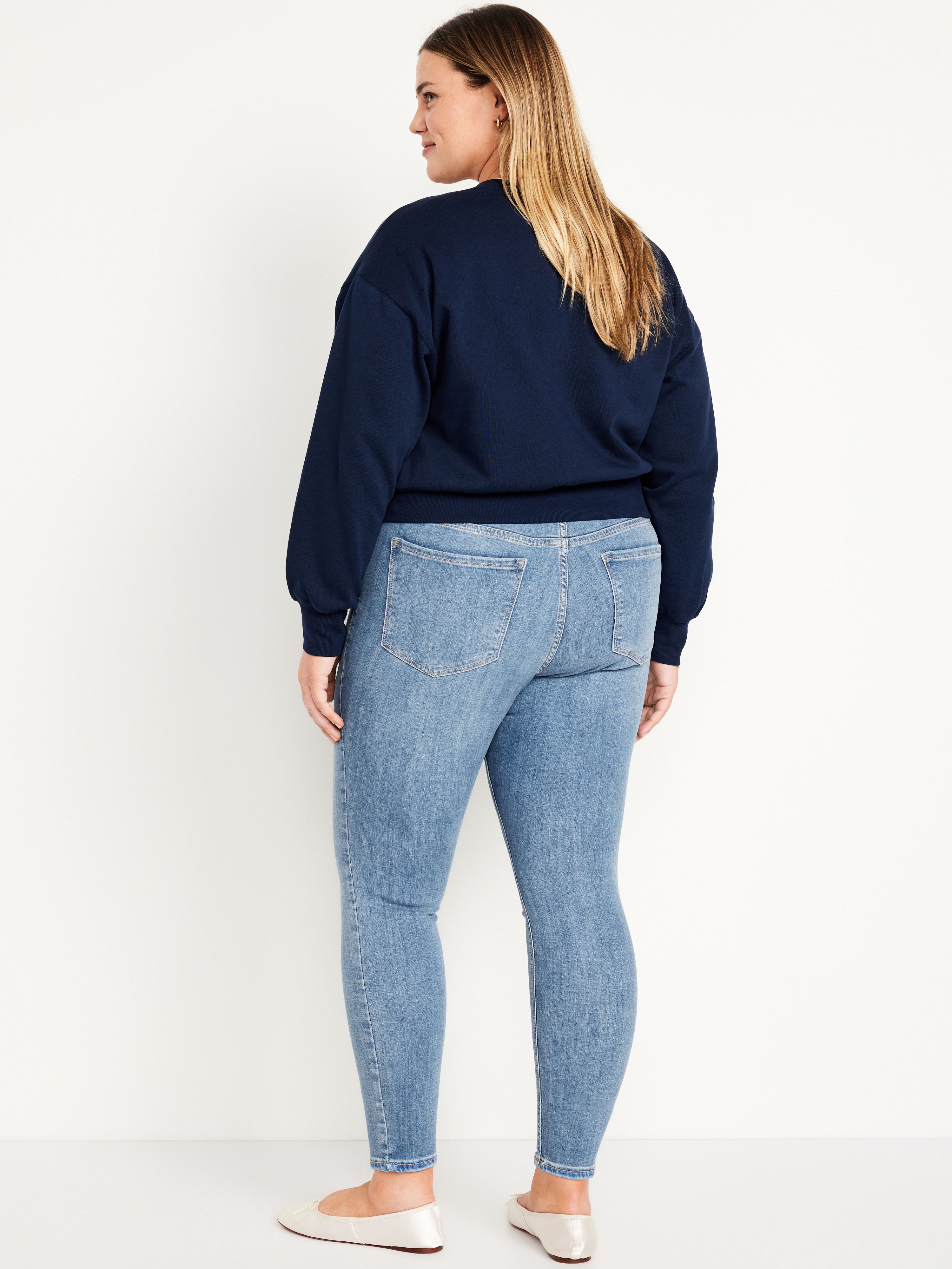Mid-Rise Rockstar Super-Skinny Jeans - Faded Light Wash - 8