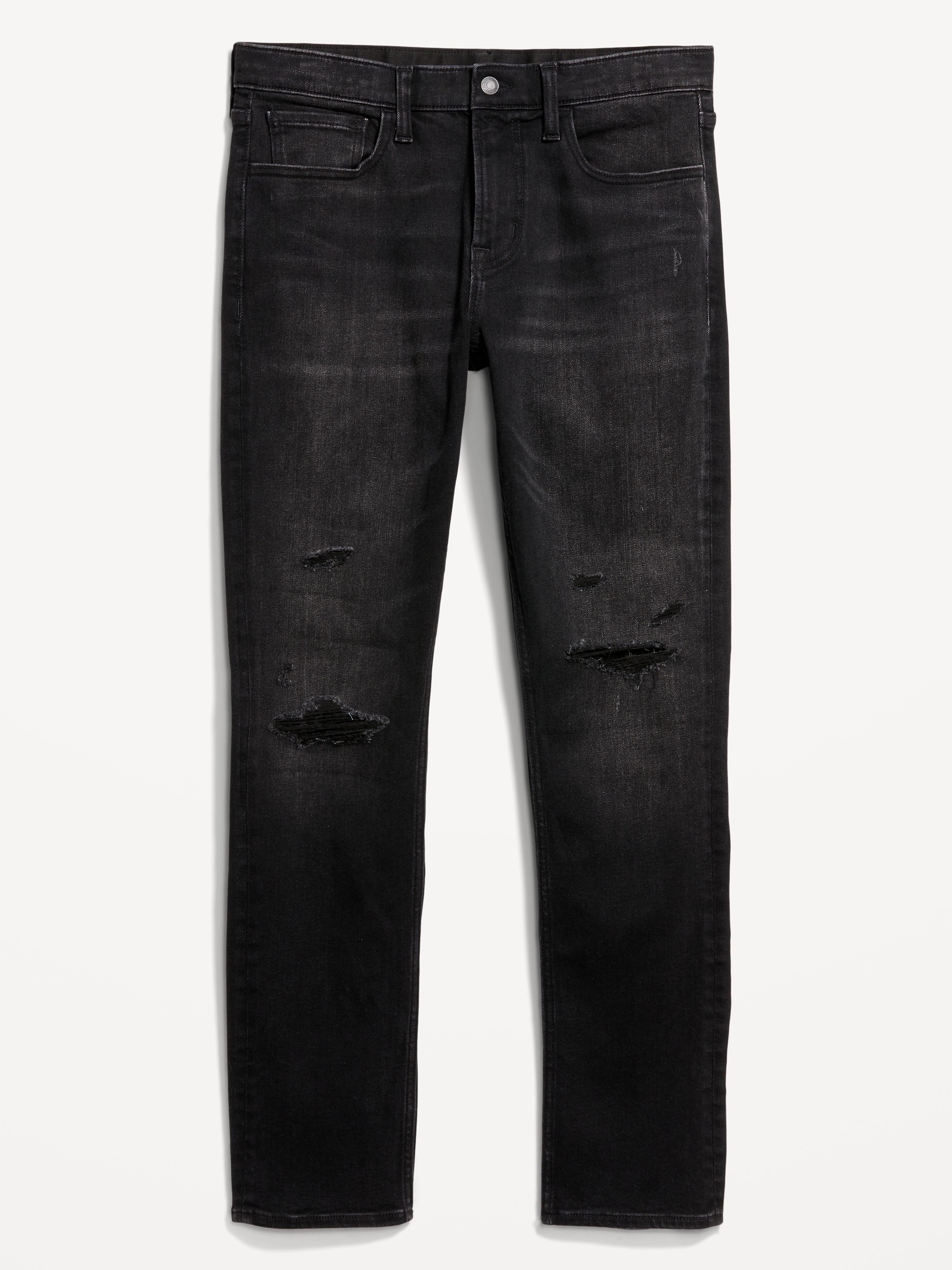 Slim 360° Tech Stretch Performance Jeans - Ripped Black Wash - 4