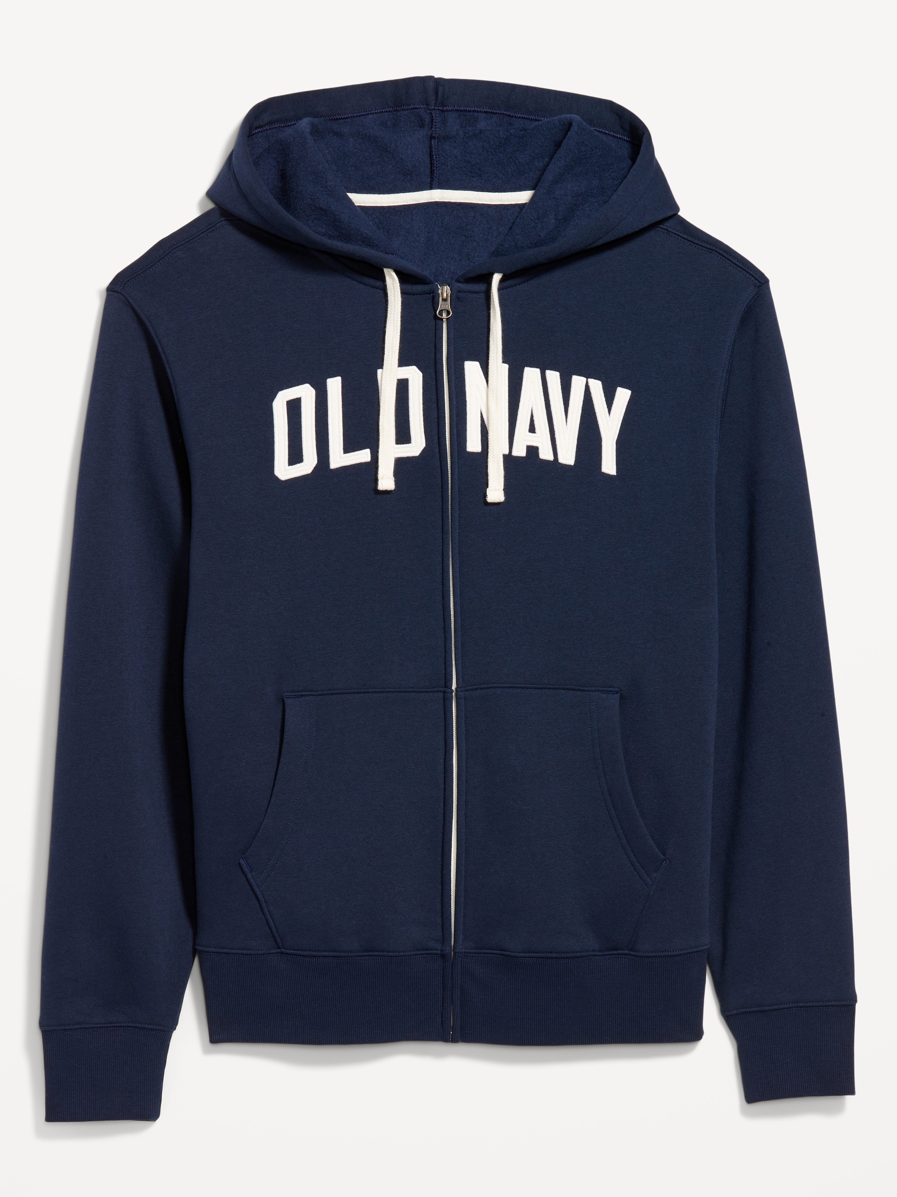 Loose Logo Zip Hoodie - In the Navy - 4