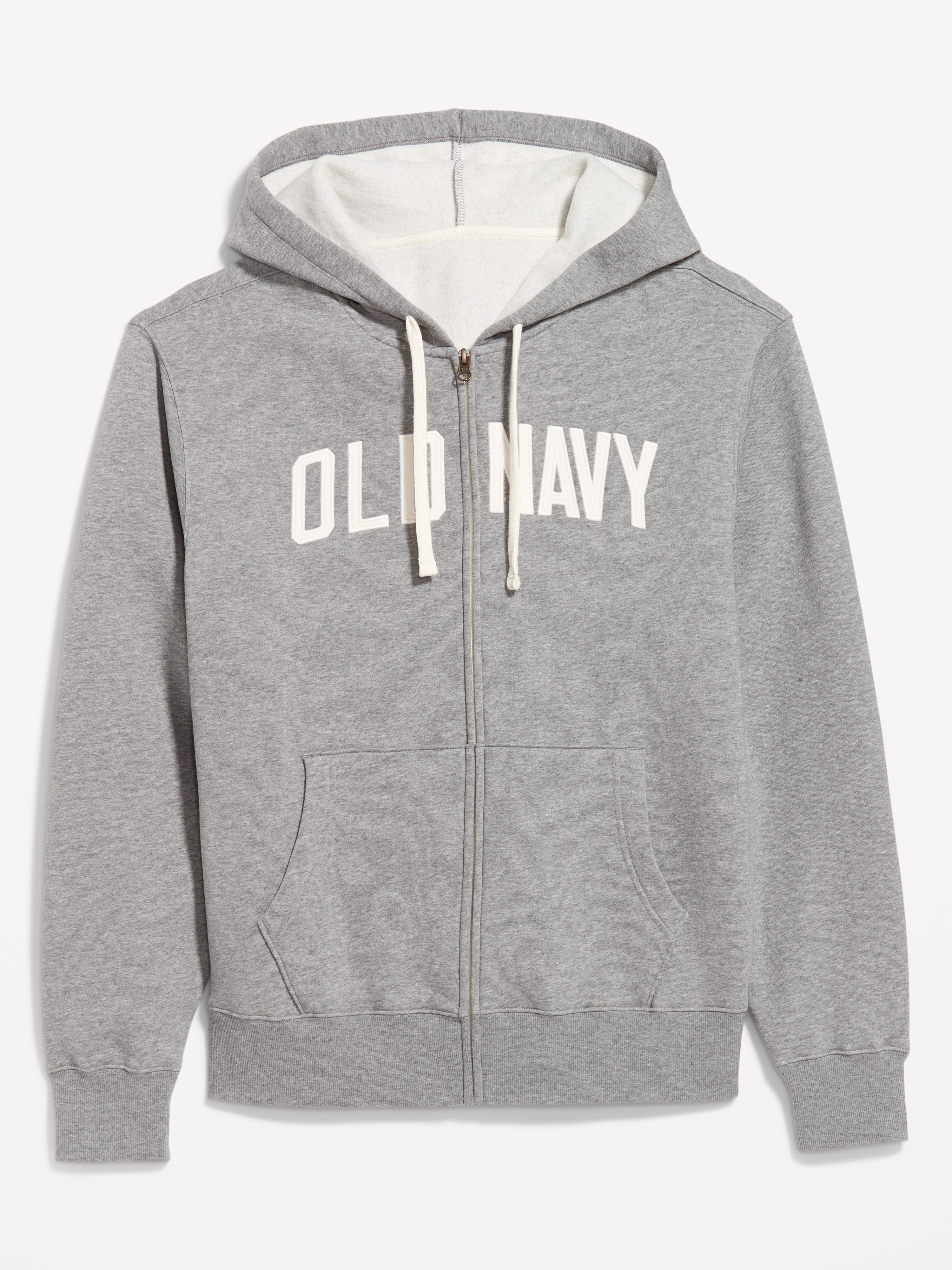 Loose Logo Zip Hoodie - Dark Heather Gray - 4