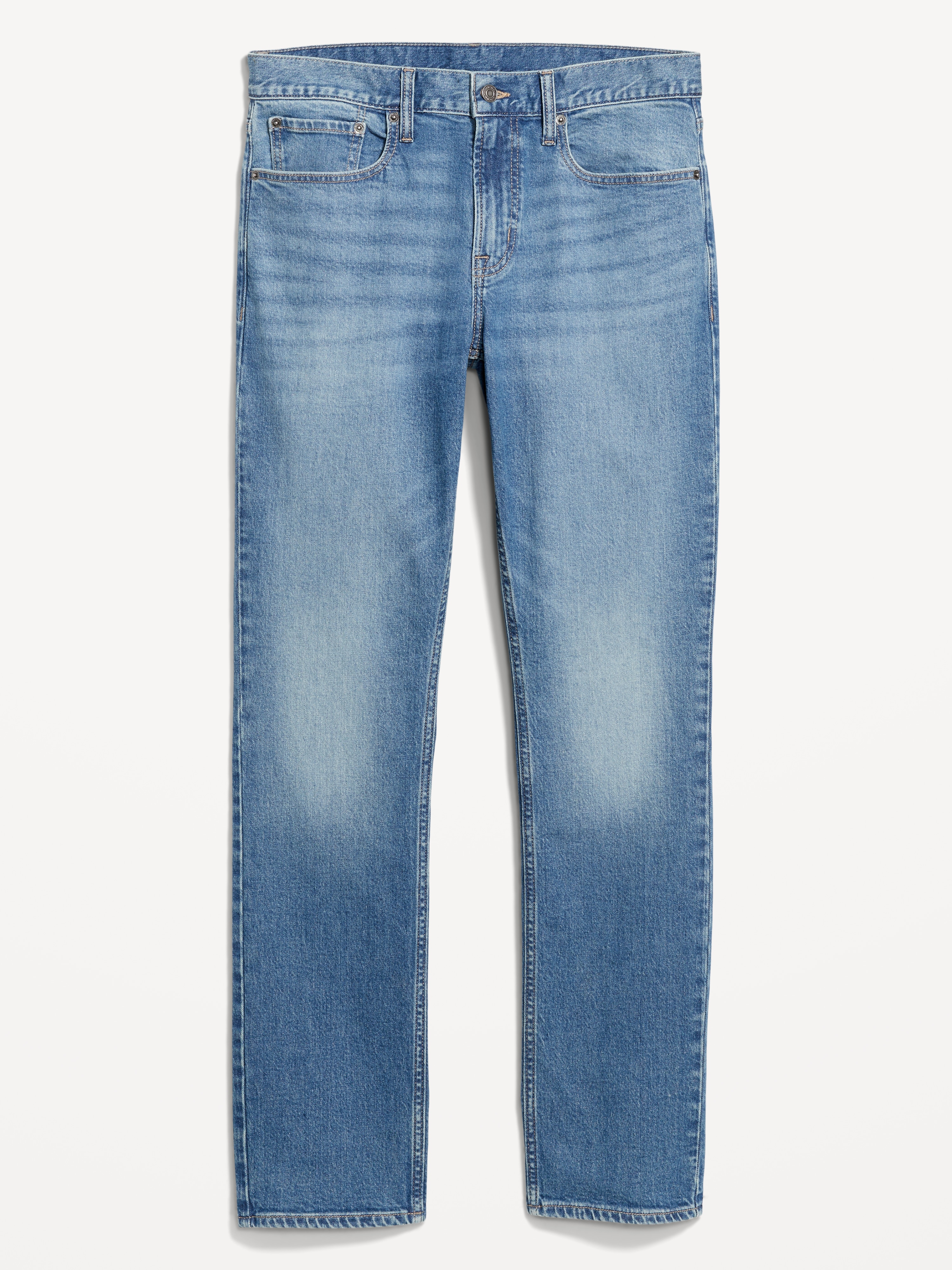 Straight Built-In Flex Jeans - Medium Wash - 4