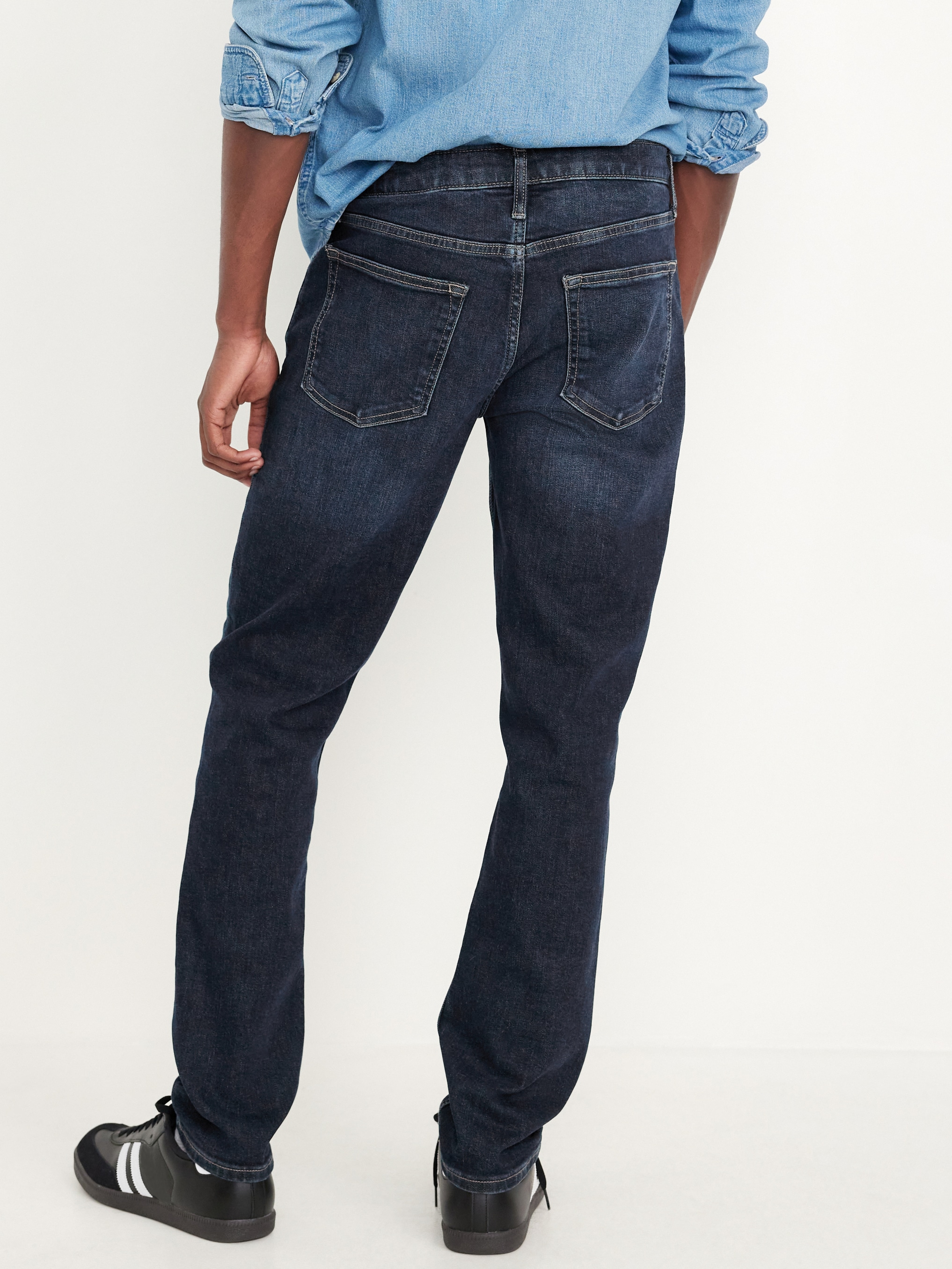 Slim 360° Tech Stretch Performance Jeans - Dark Destroyed - 2
