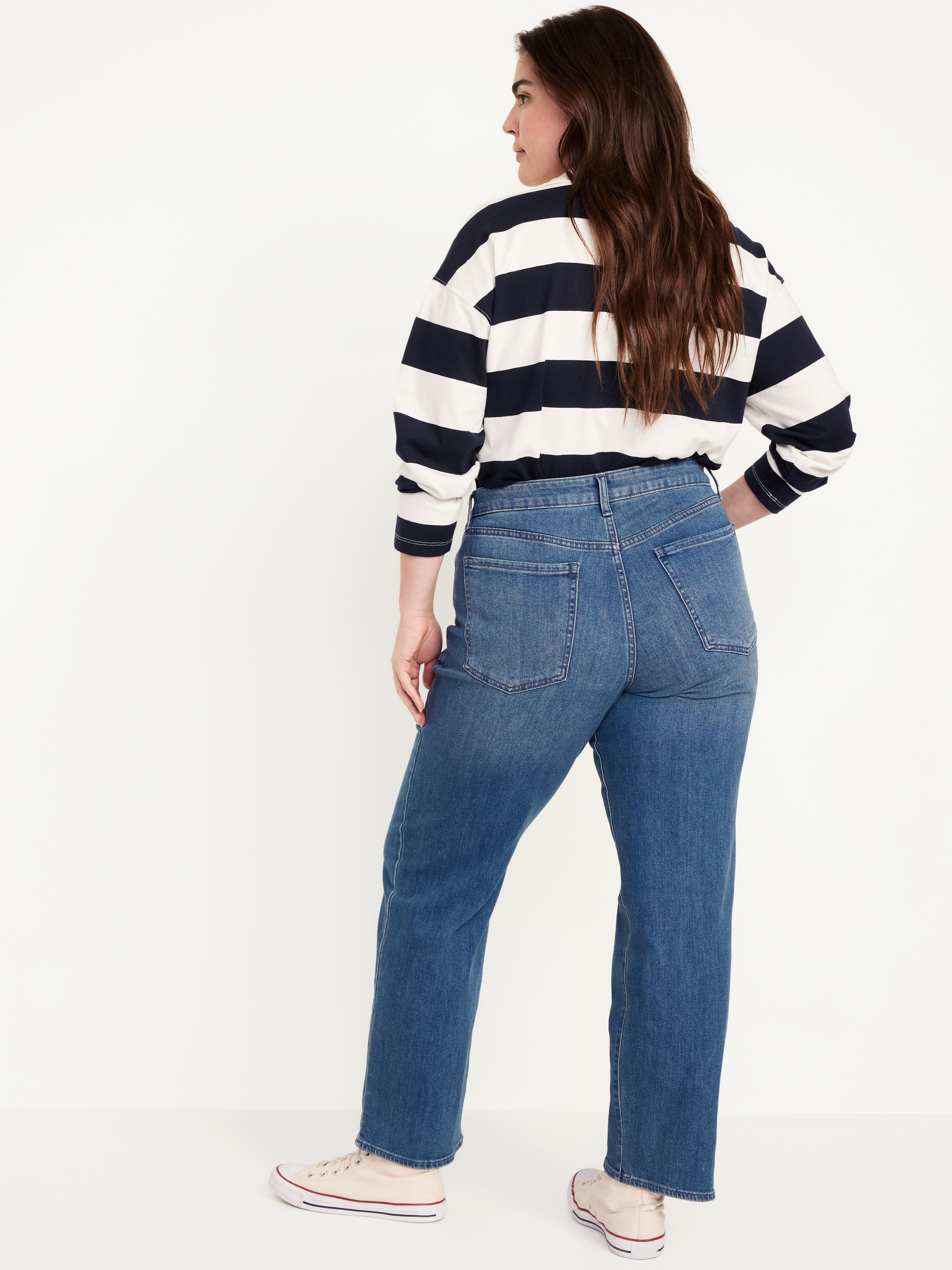 High-Waisted Wow Loose Jeans - Medium Wash - 5