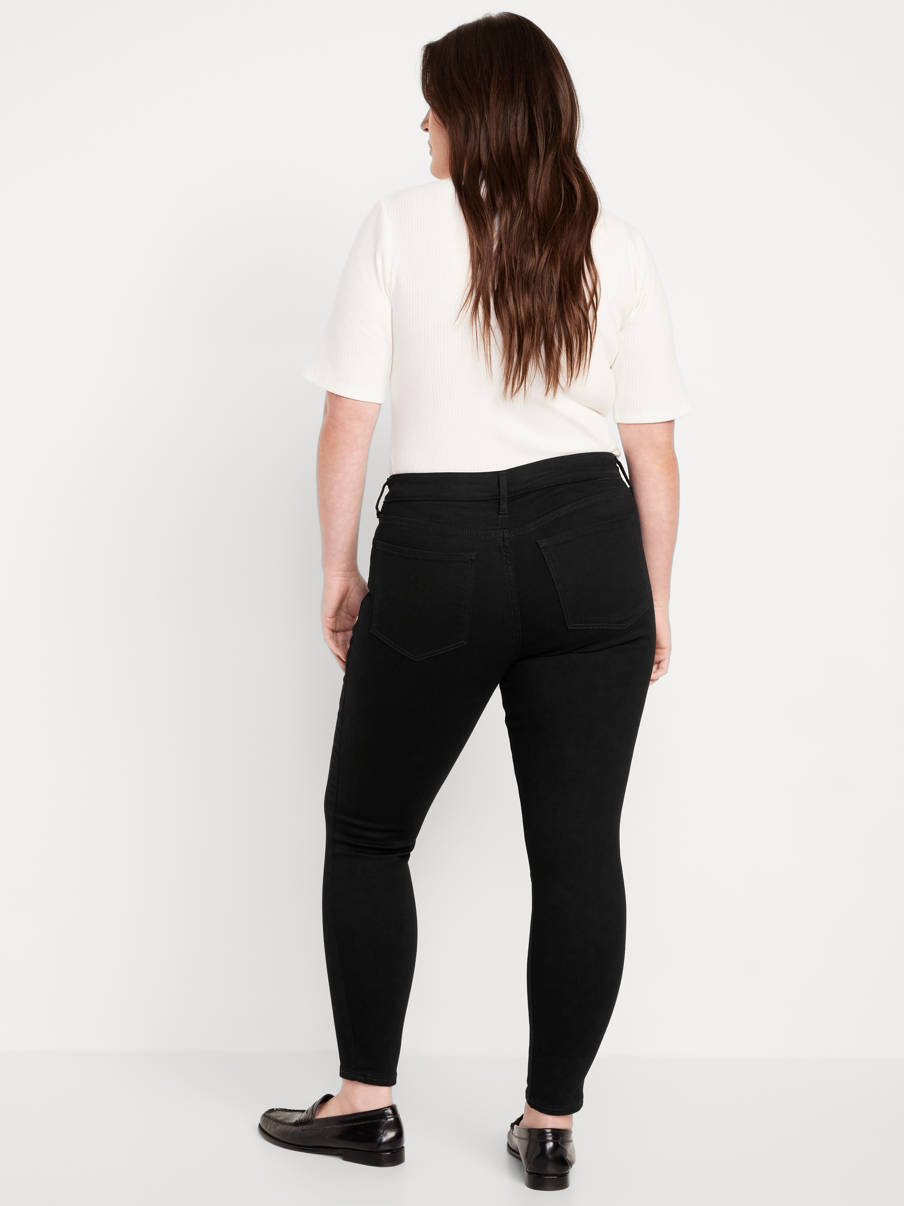 Mid-Rise Rockstar Super-Skinny Jeans - Black Wash - 6