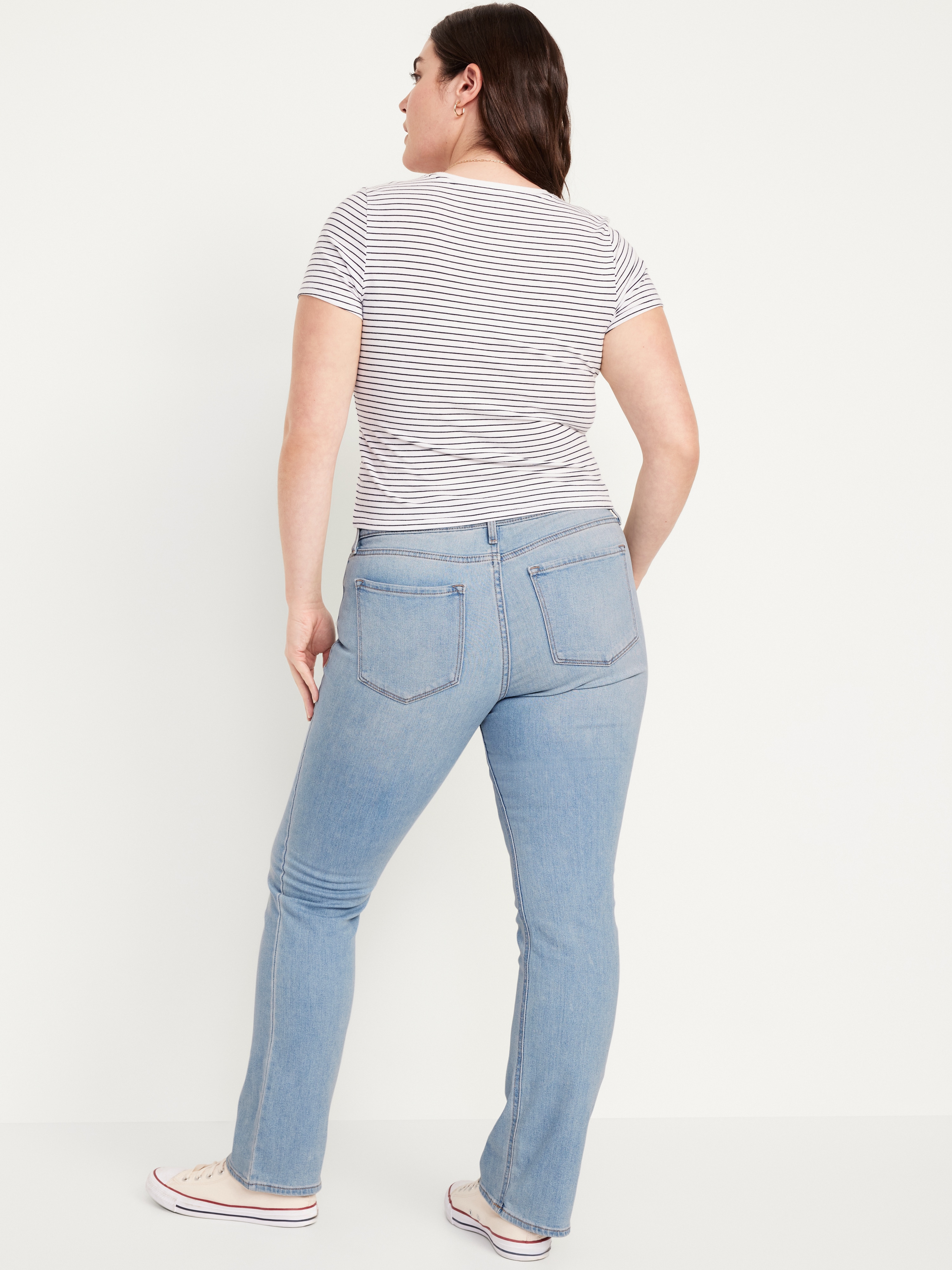 Mid-Rise Wow Boot-Cut Jeans - Light Wash - 5