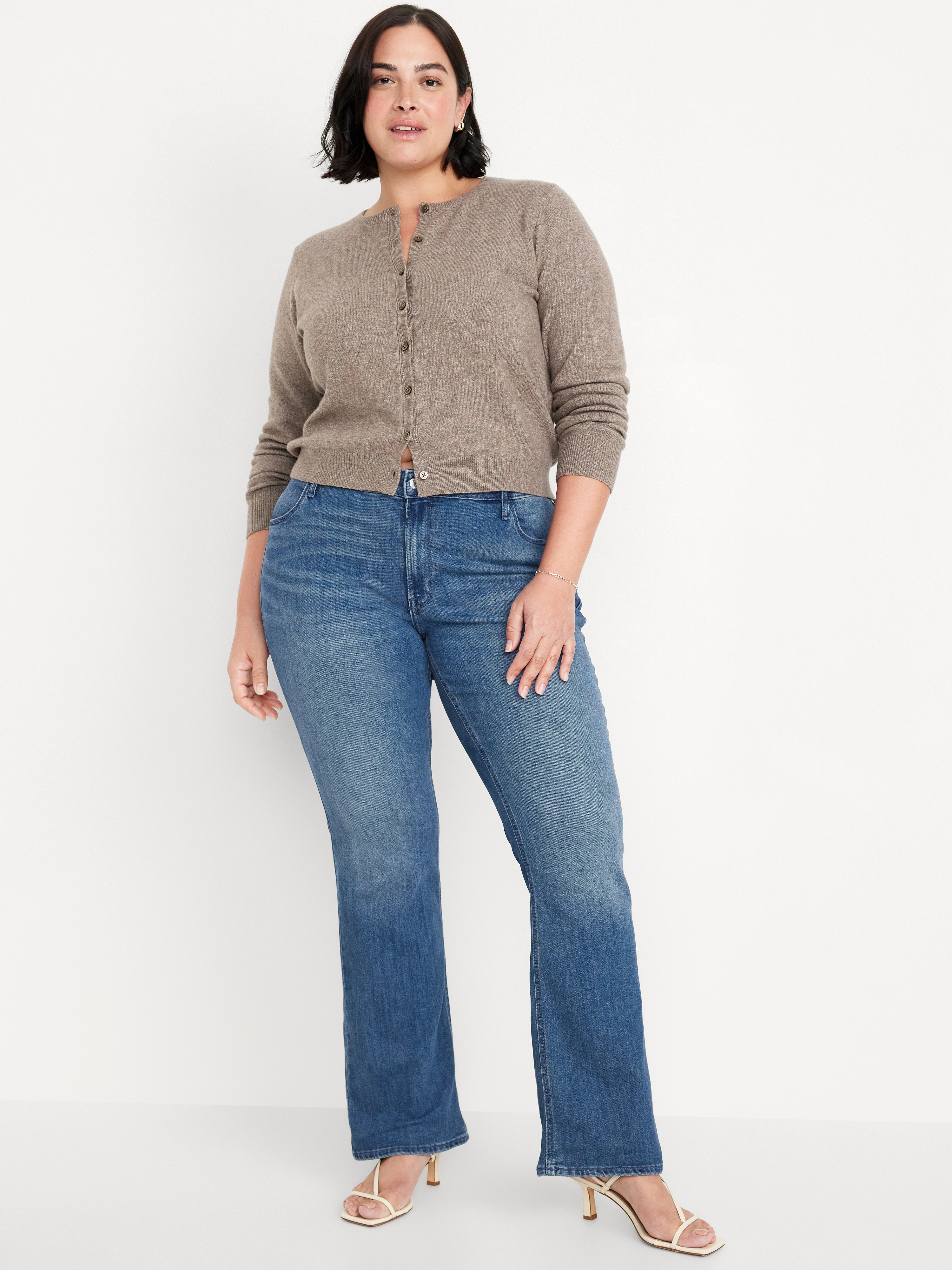 Mid-Rise Wow Boot-Cut Jeans - Medium Wash - 6