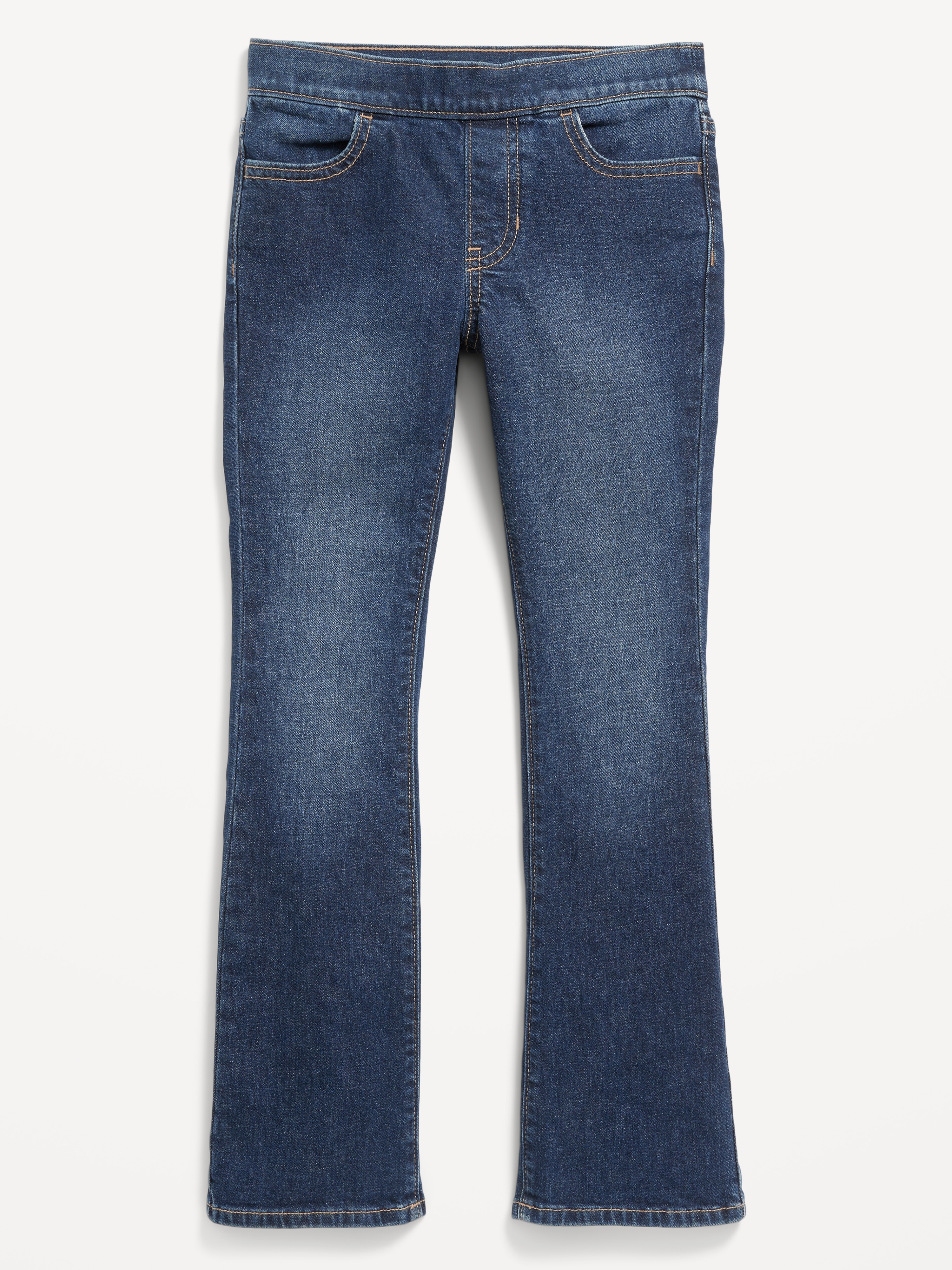 Wow Boot-Cut Pull-On Jeans for Girls - Dark Wash - 4