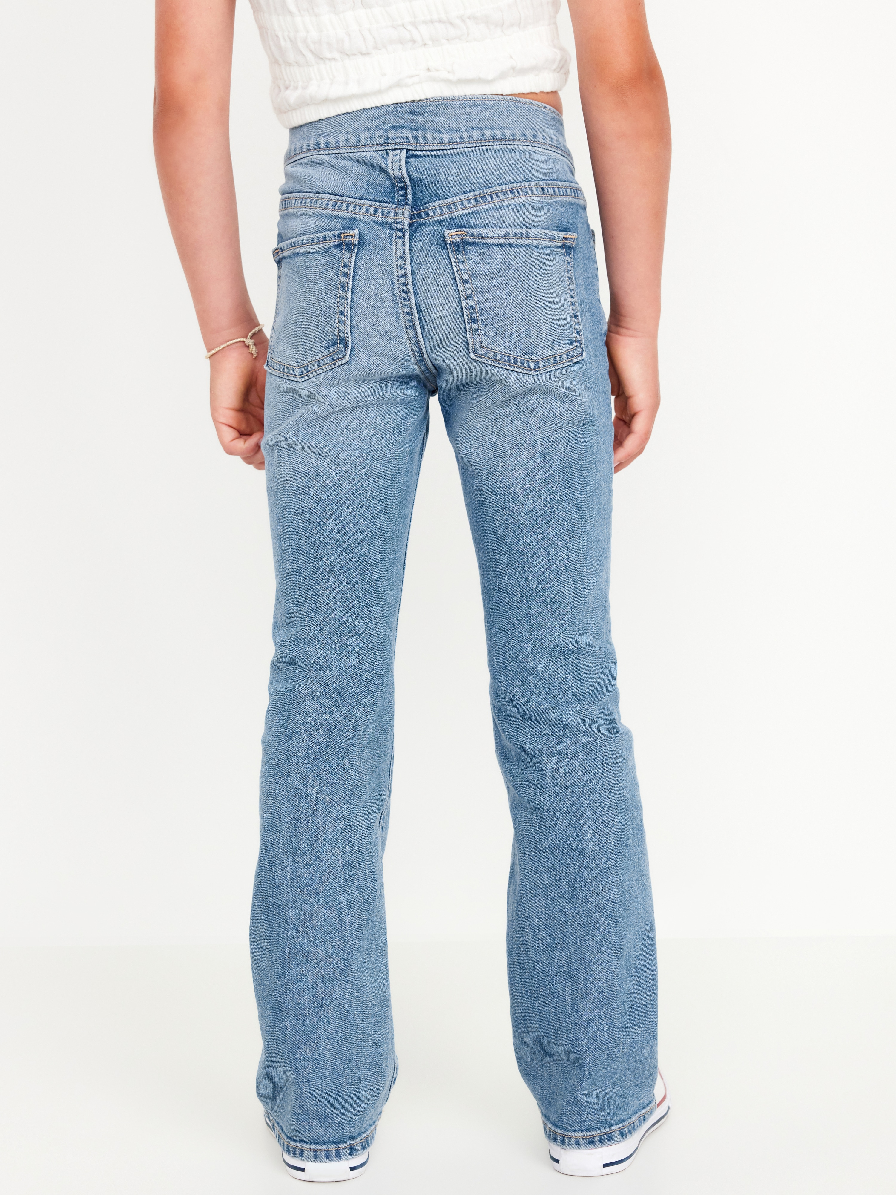 Wow Boot-Cut Pull-On Jeans for Girls - Light Wash - 2