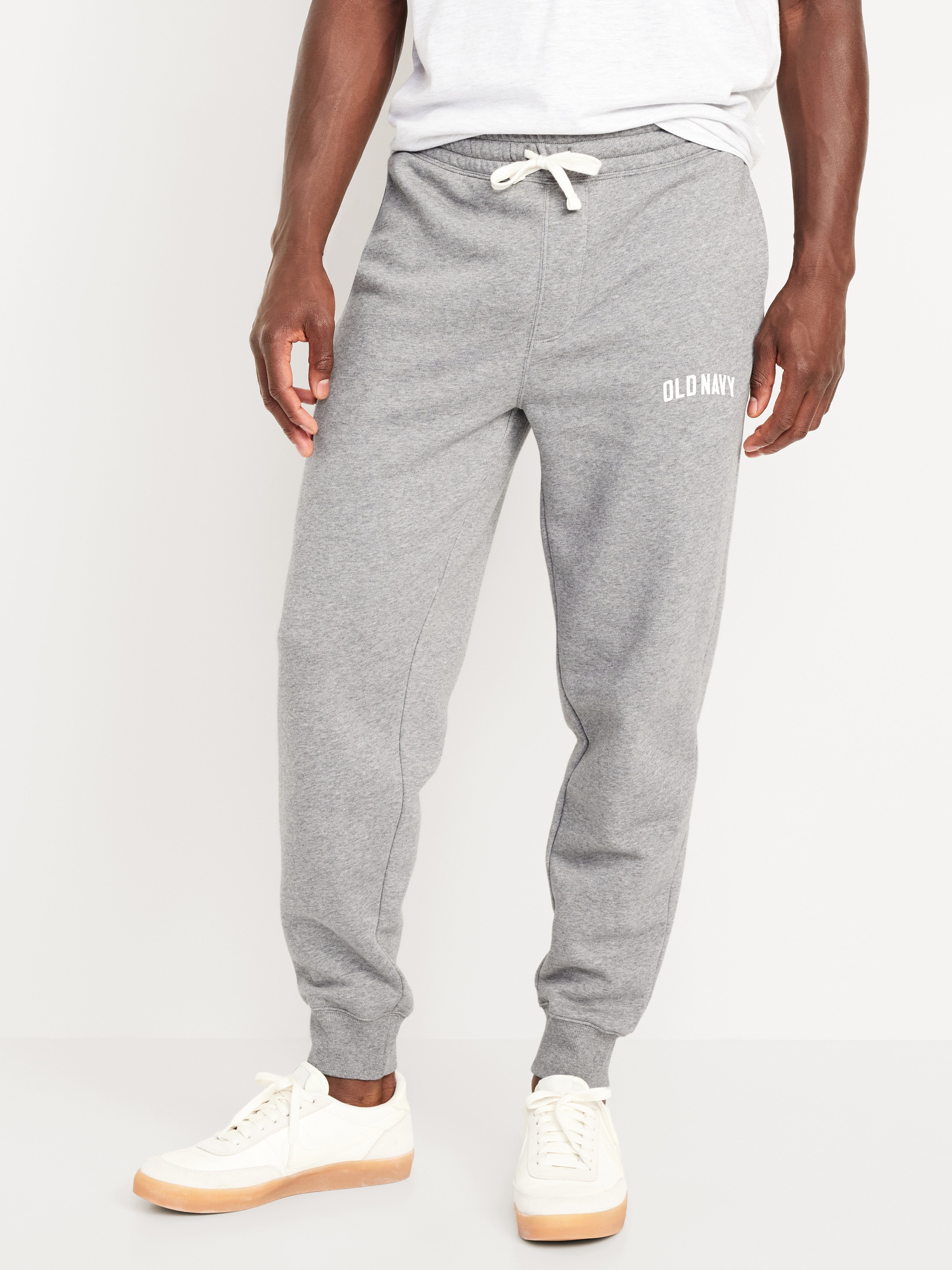 Logo Tapered Jogger Sweatpants - Dark Heather Gray - 1