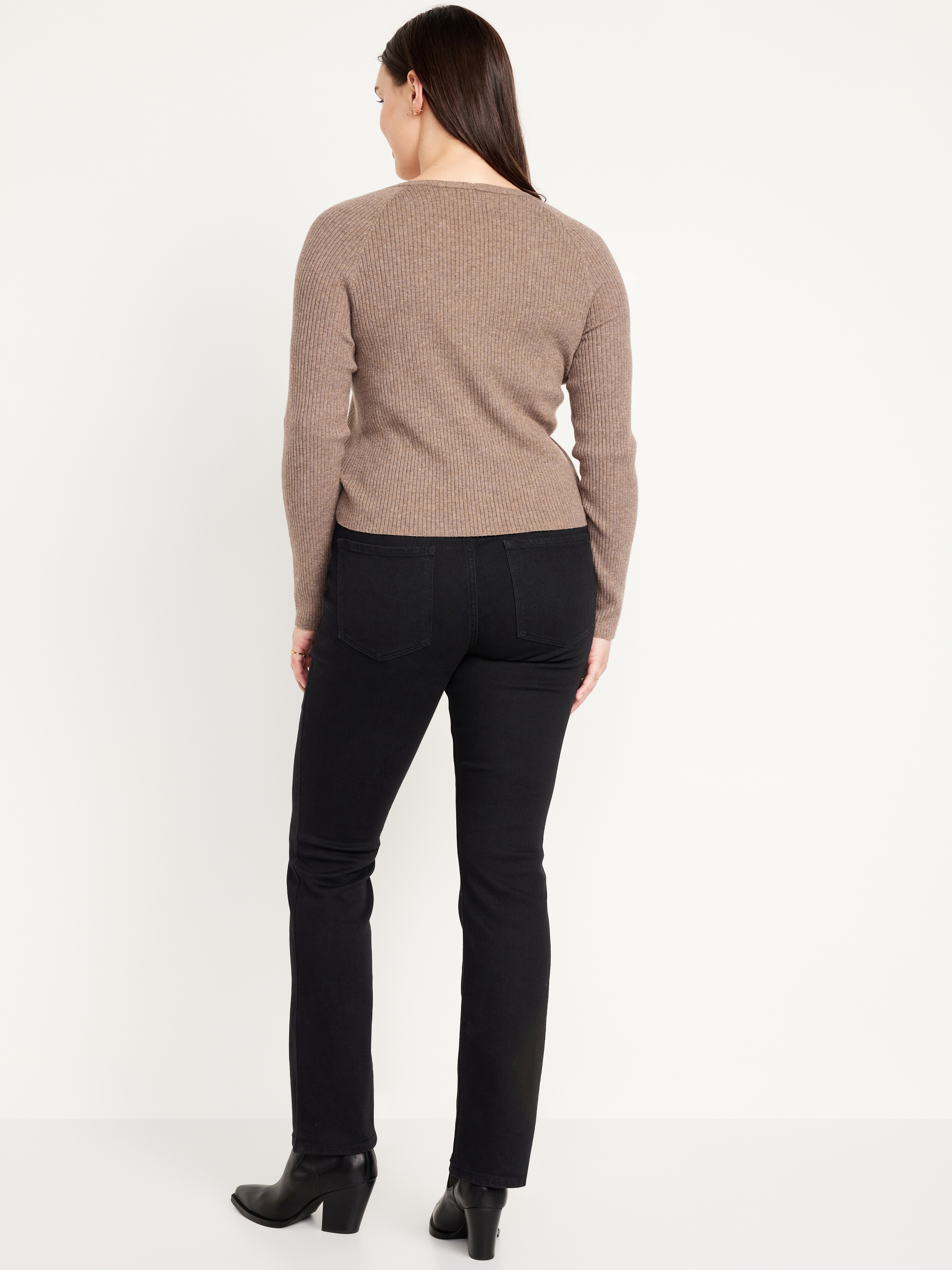 Mid-Rise Wow Boot-Cut Jeans - Black Jack - 5
