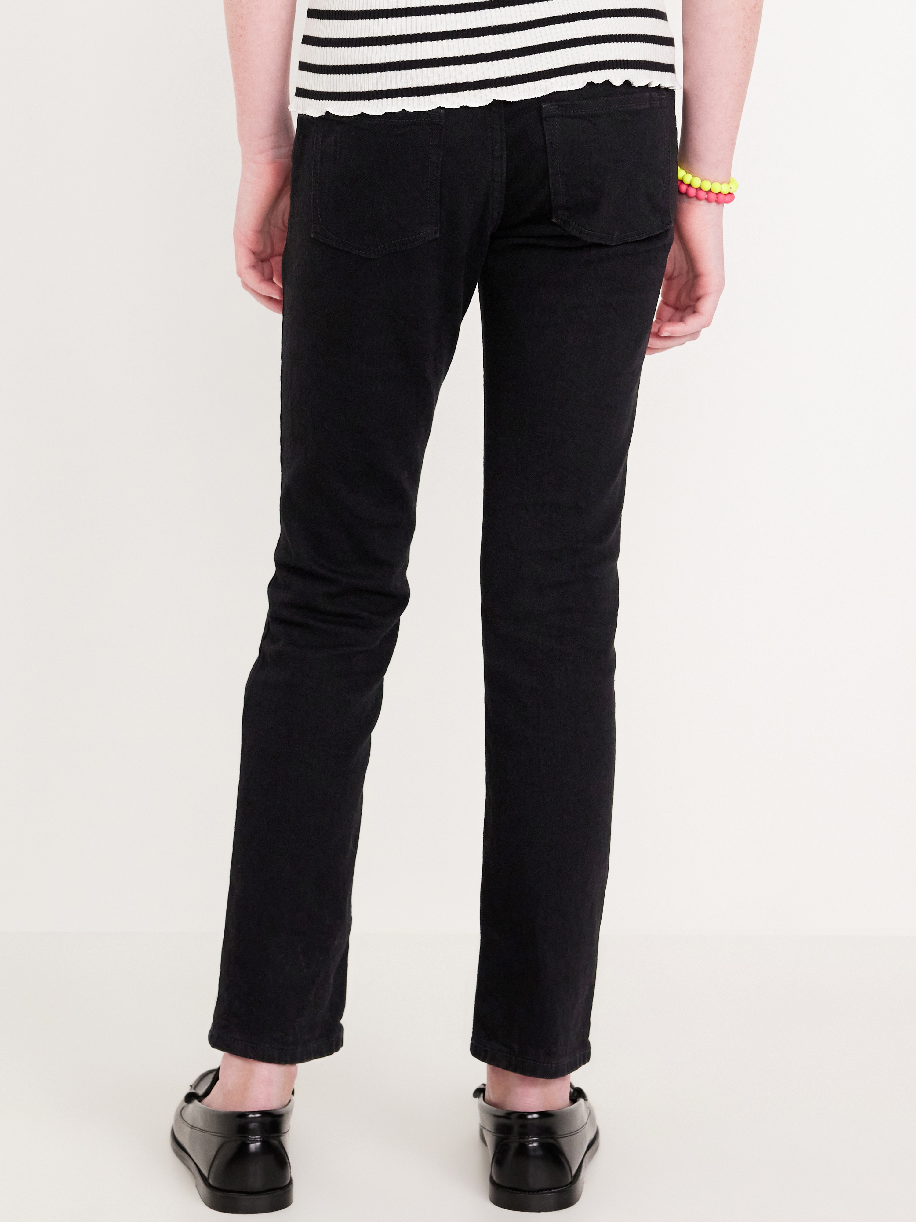 Wow Skinny Pull-On Jeans for Girls - Black Wash - 2