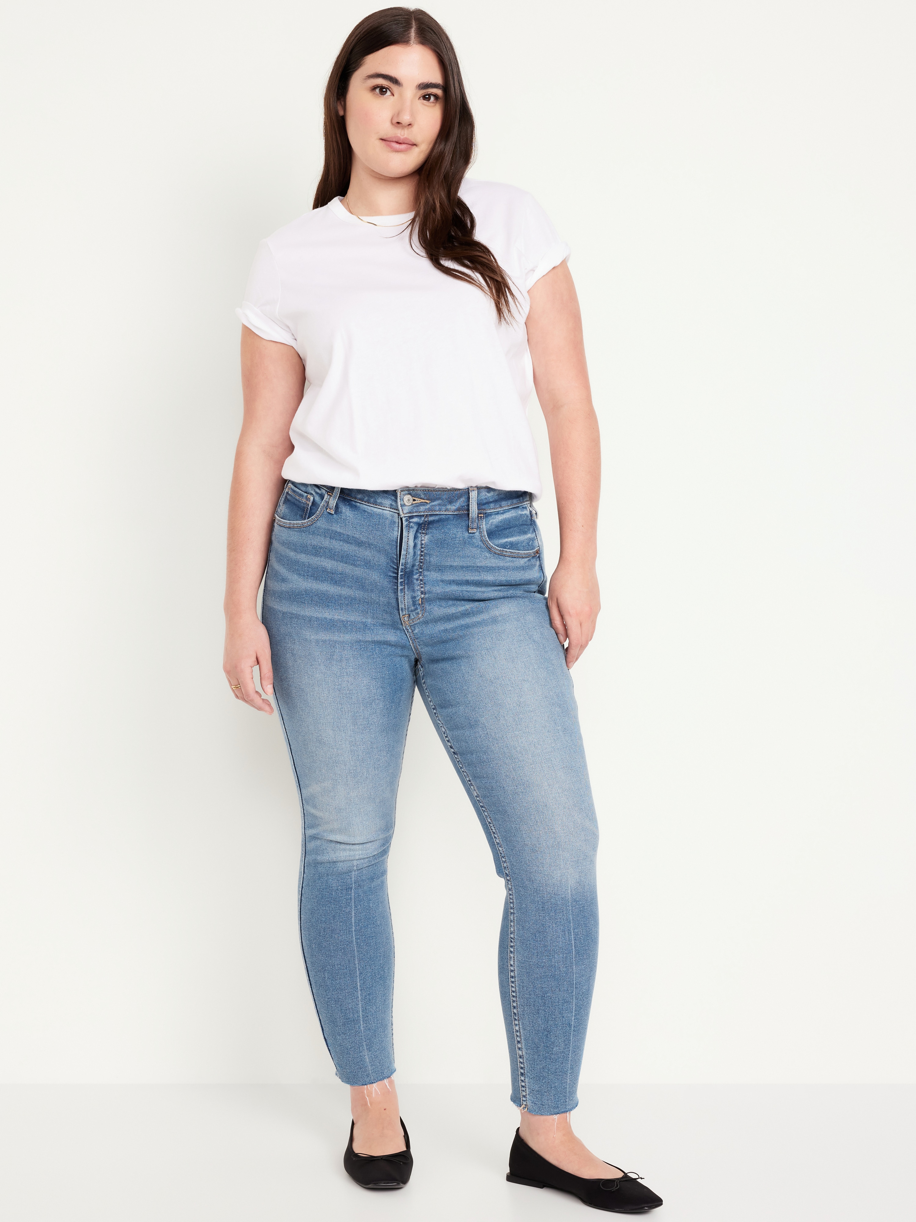 Extra High-Waisted Rockstar 360° Stretch Super-Skinny Jeans - Medium Wash - 4