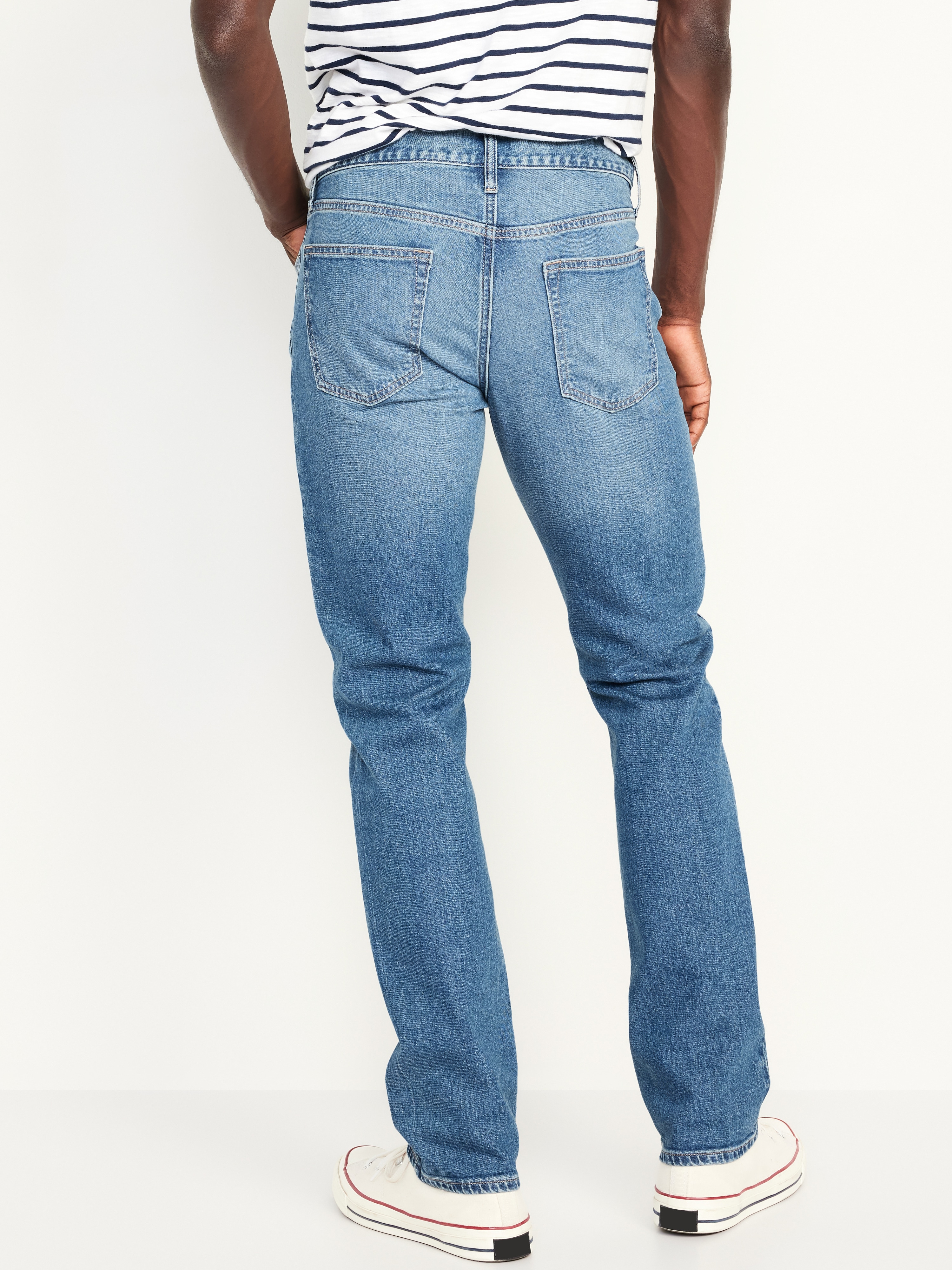 Straight Built-In Flex Jeans - Medium Wash - 2
