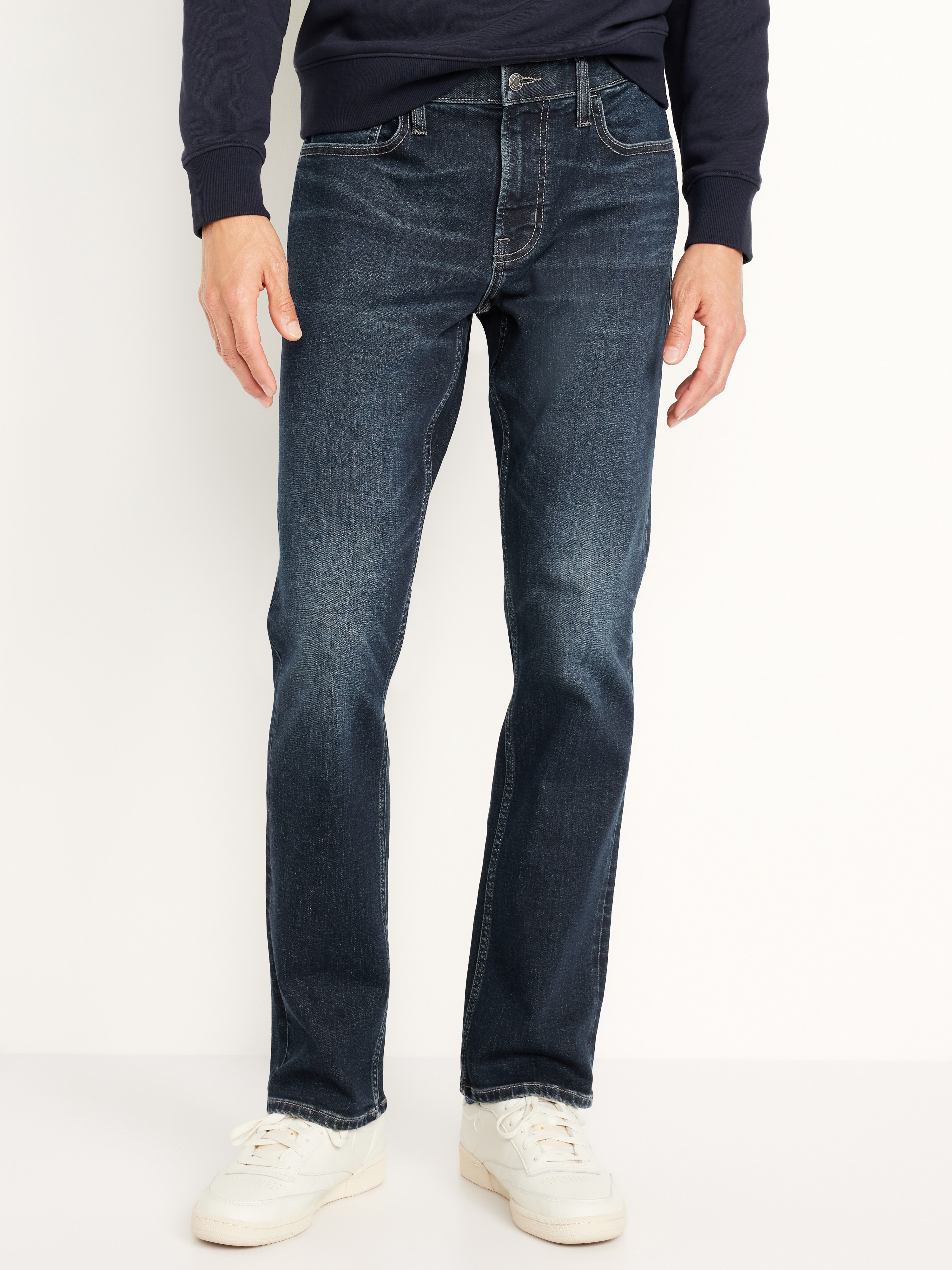 Straight 360° Tech Stretch Performance Jeans - Dark Wash - 1