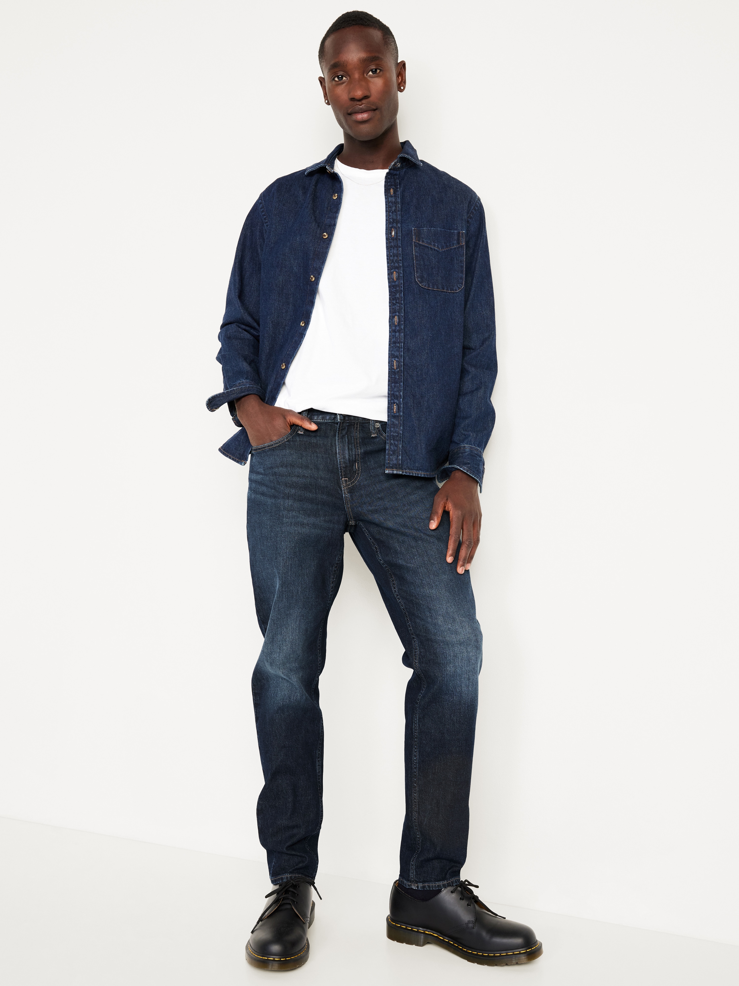 Athletic Taper Jeans - Dark Wash - 3
