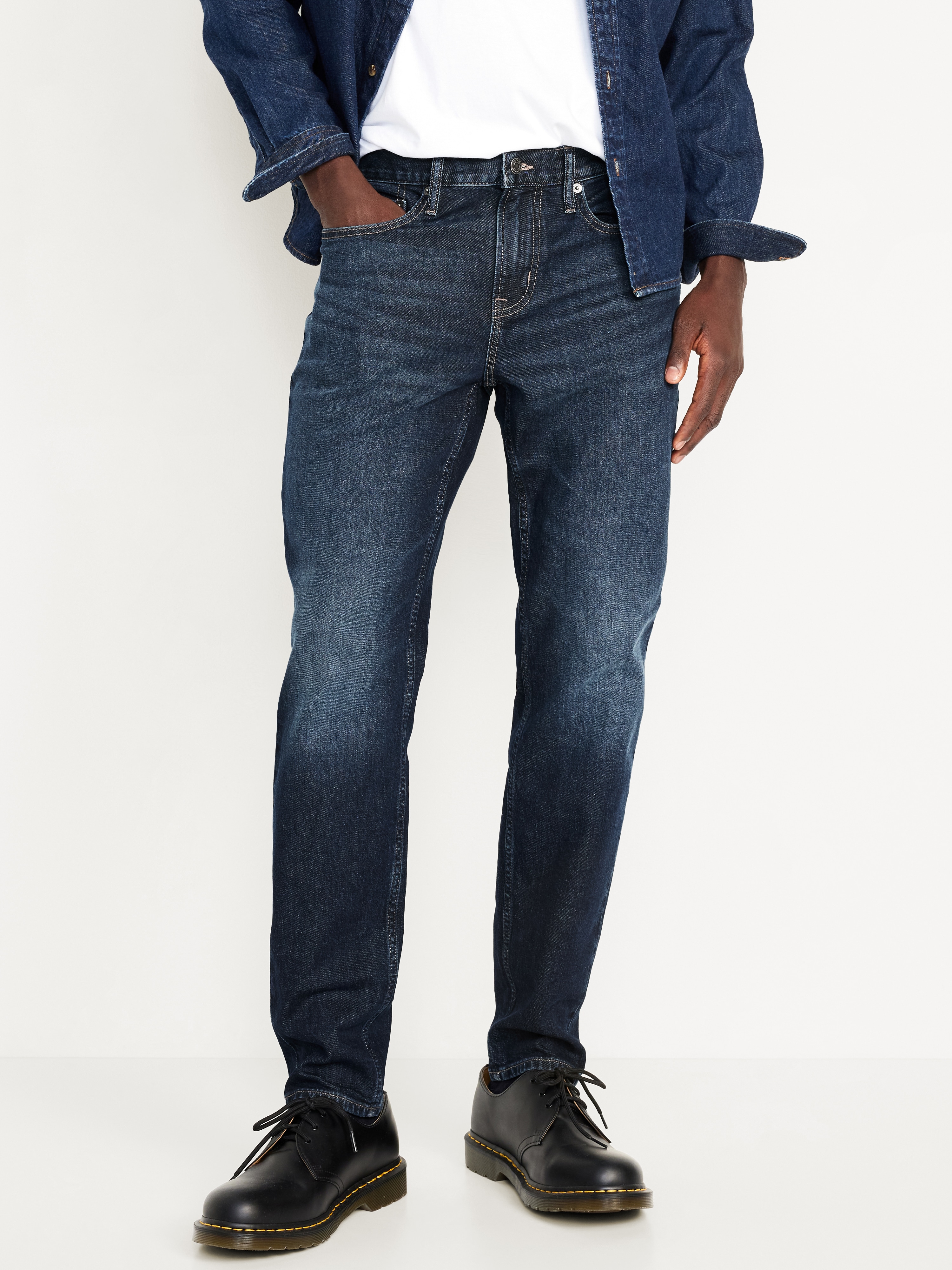 Athletic Taper Jeans - Dark Wash - 1