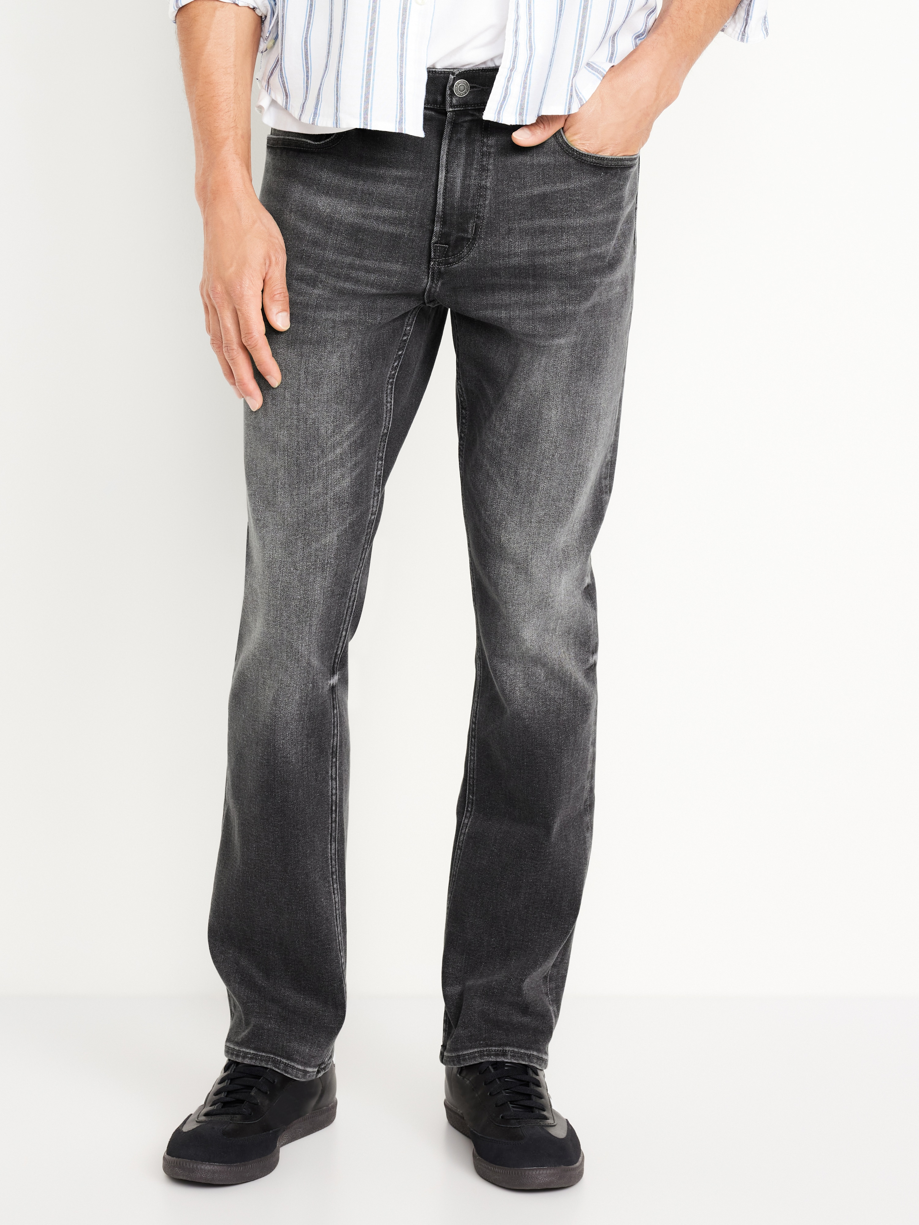 Straight 360° Tech Stretch Performance Jeans - Faded Gray - 1