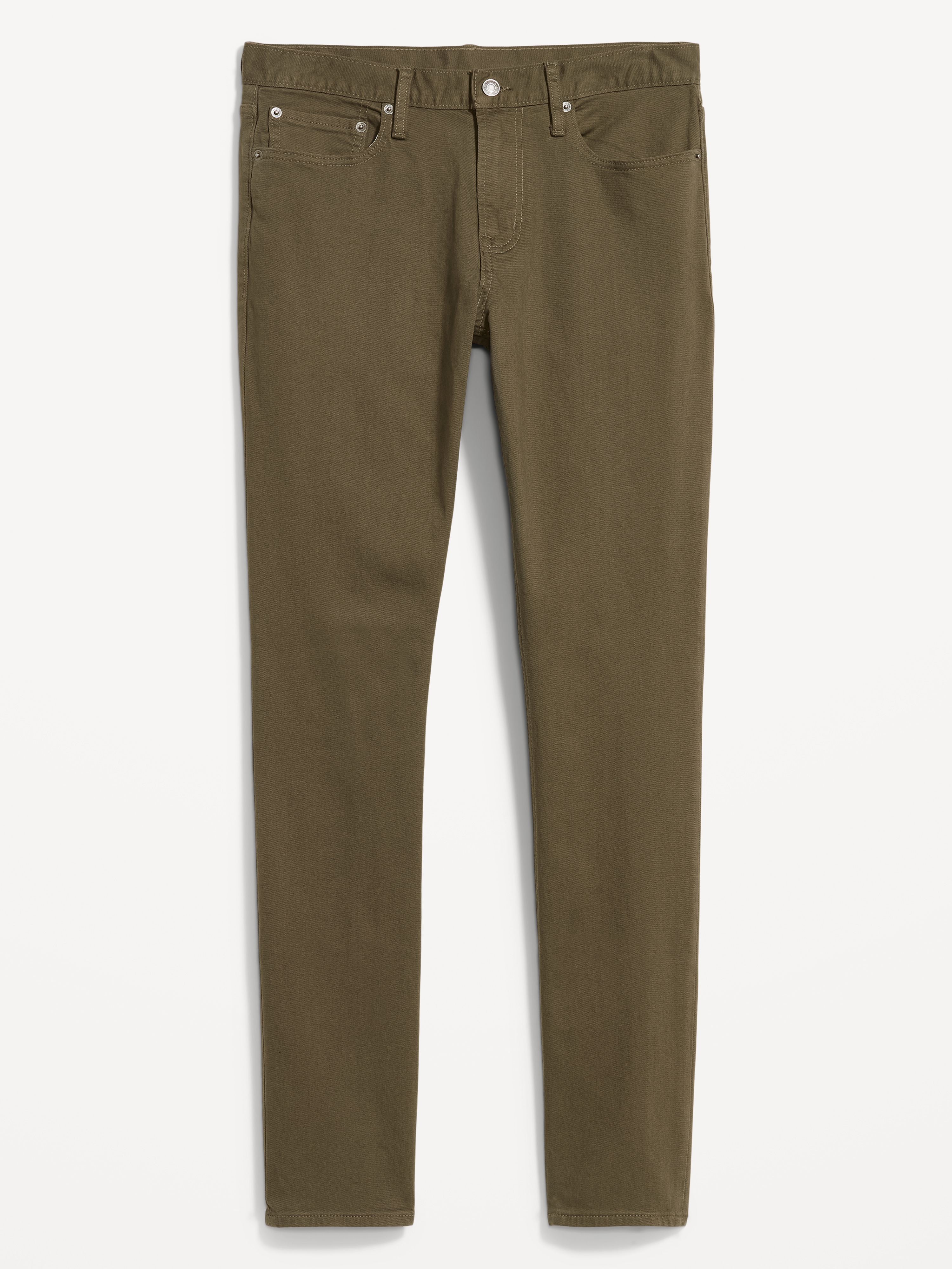 Slim Built-In Flex Five-Pocket Pants - Olive - 4