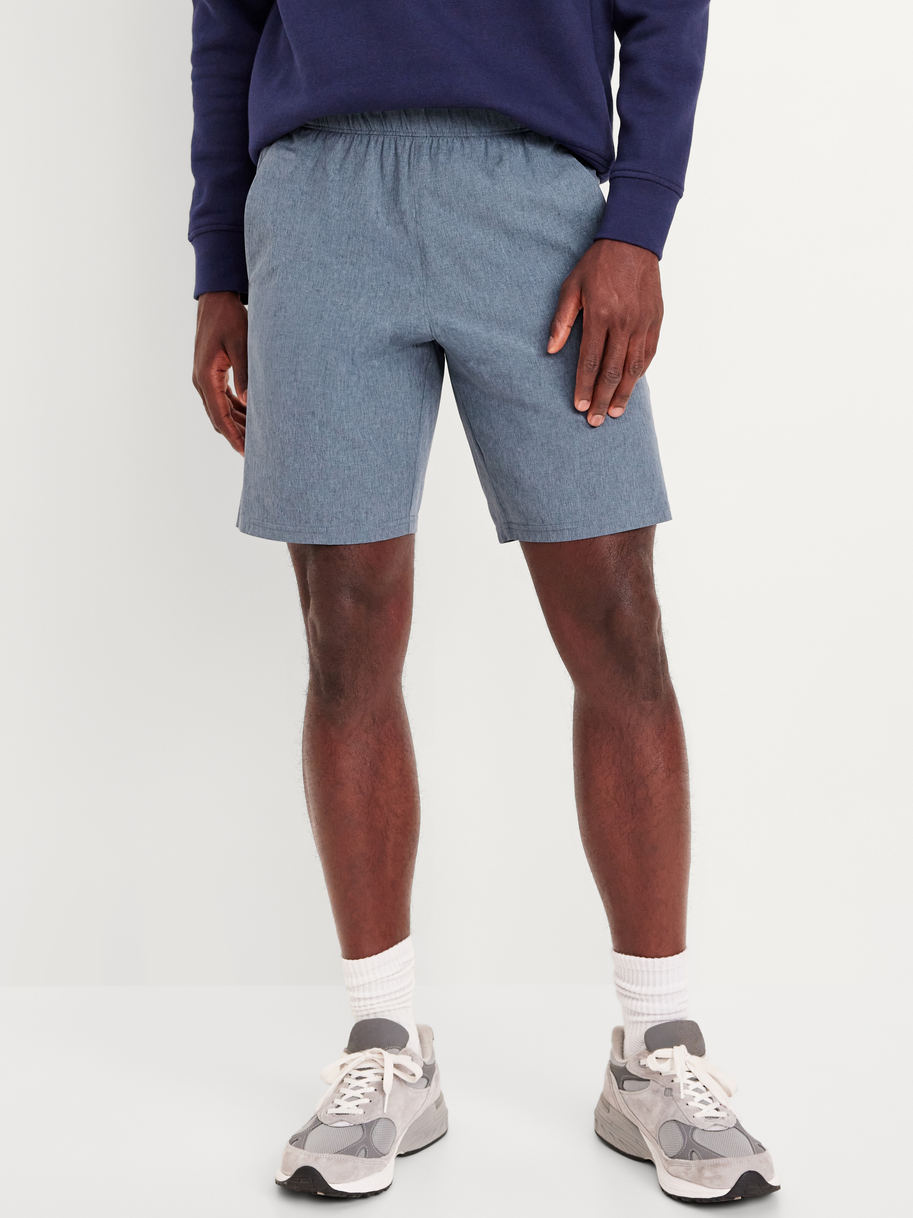 StretchTech Workout Shorts -- 9-inch inseam - Wintry Waters - 1