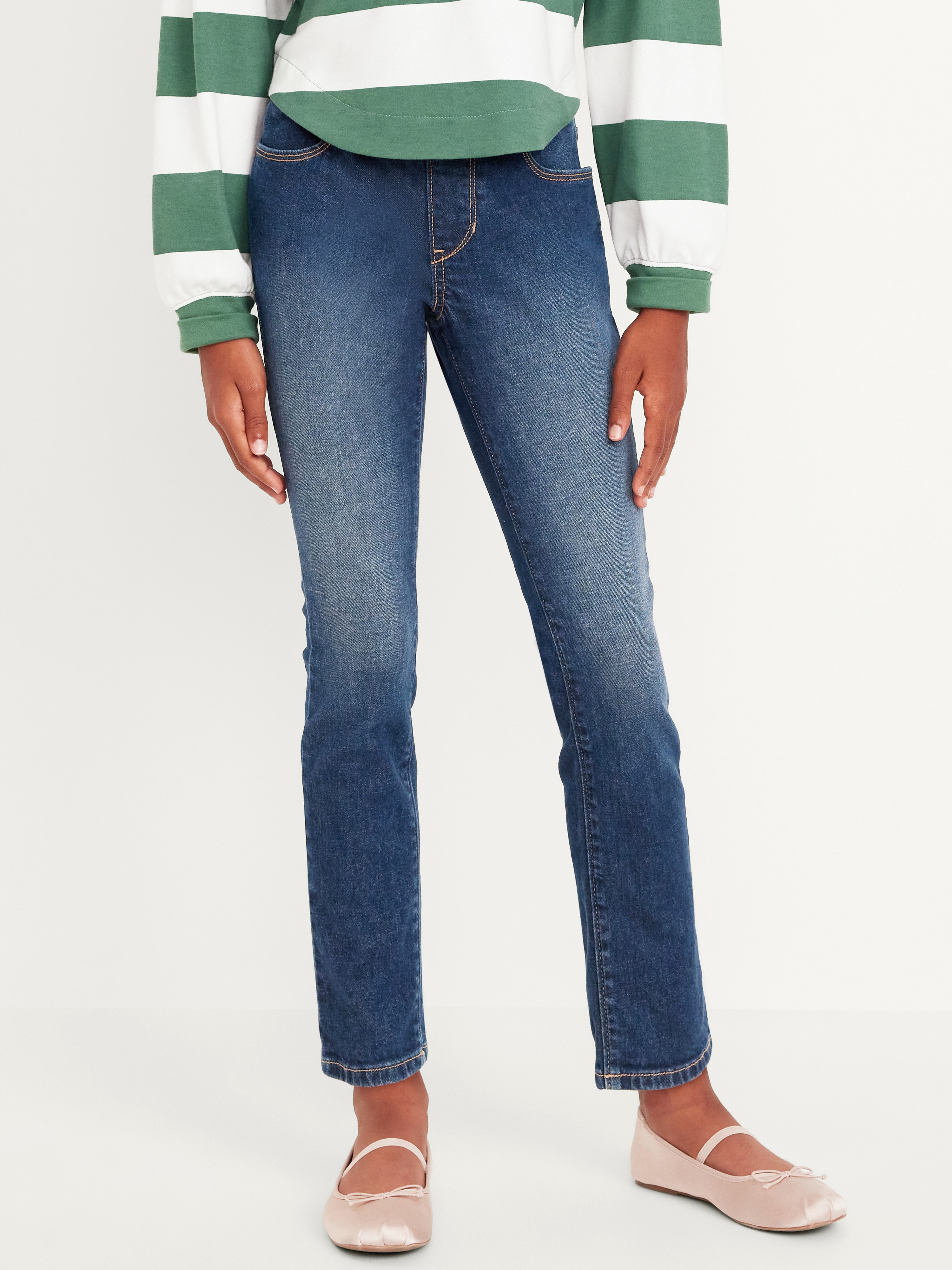 Wow Skinny Pull-On Jeans for Girls - Dark Wash - 1