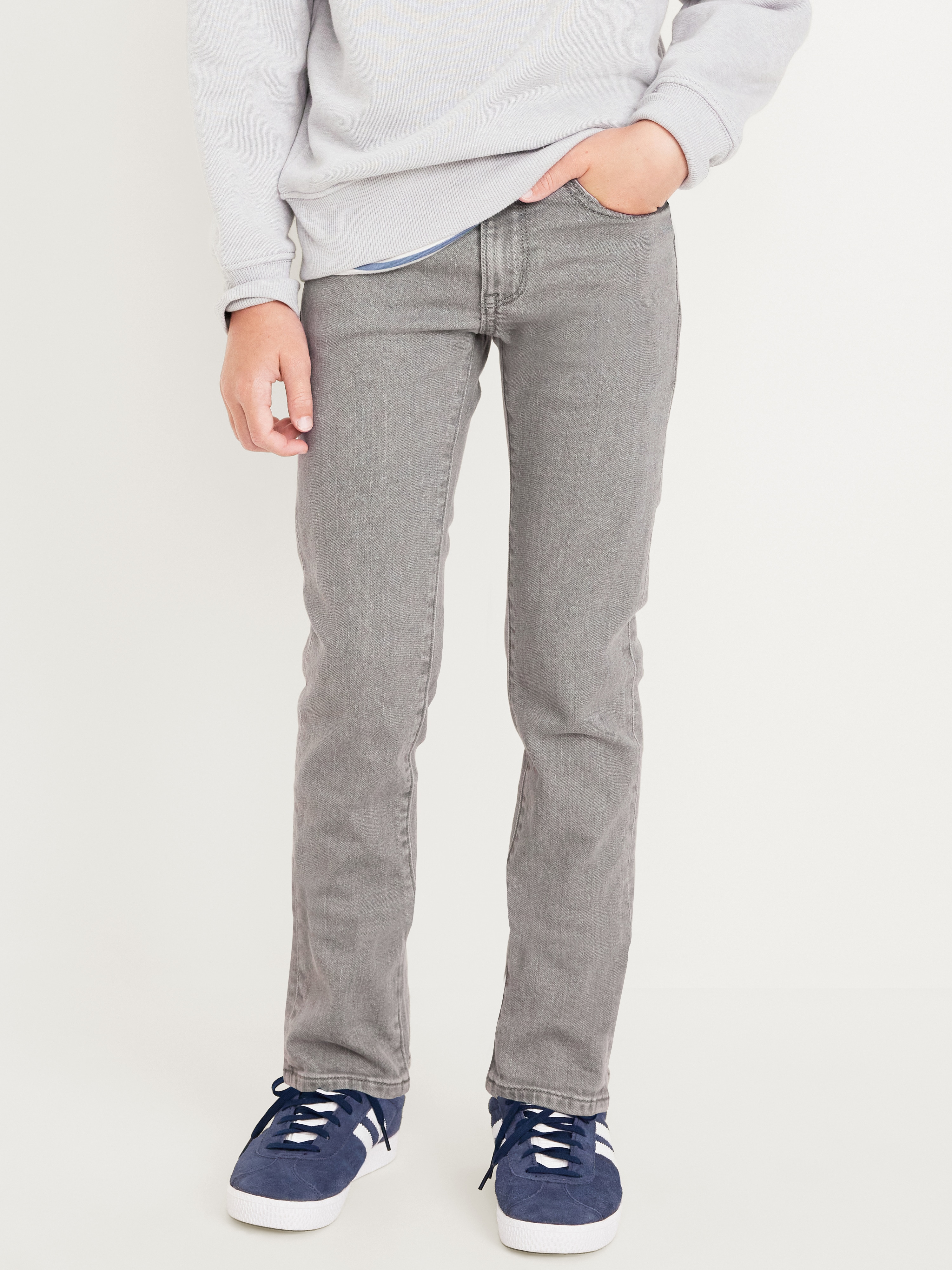 Skinny Built-In Flex Jeans for Boys - Grey Rinse - 1