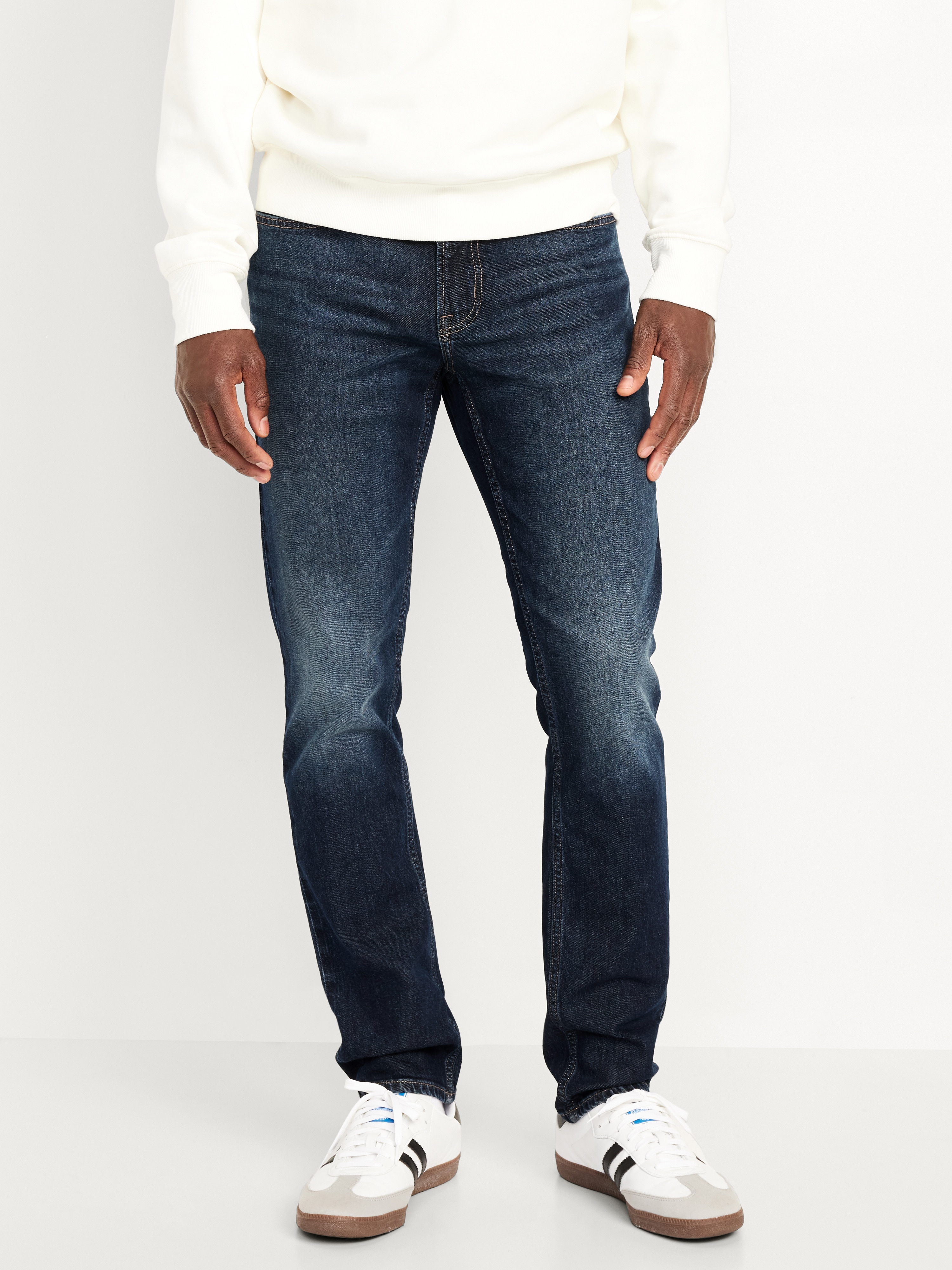Slim Built-In-Flex Jeans - Dark Wash - 1