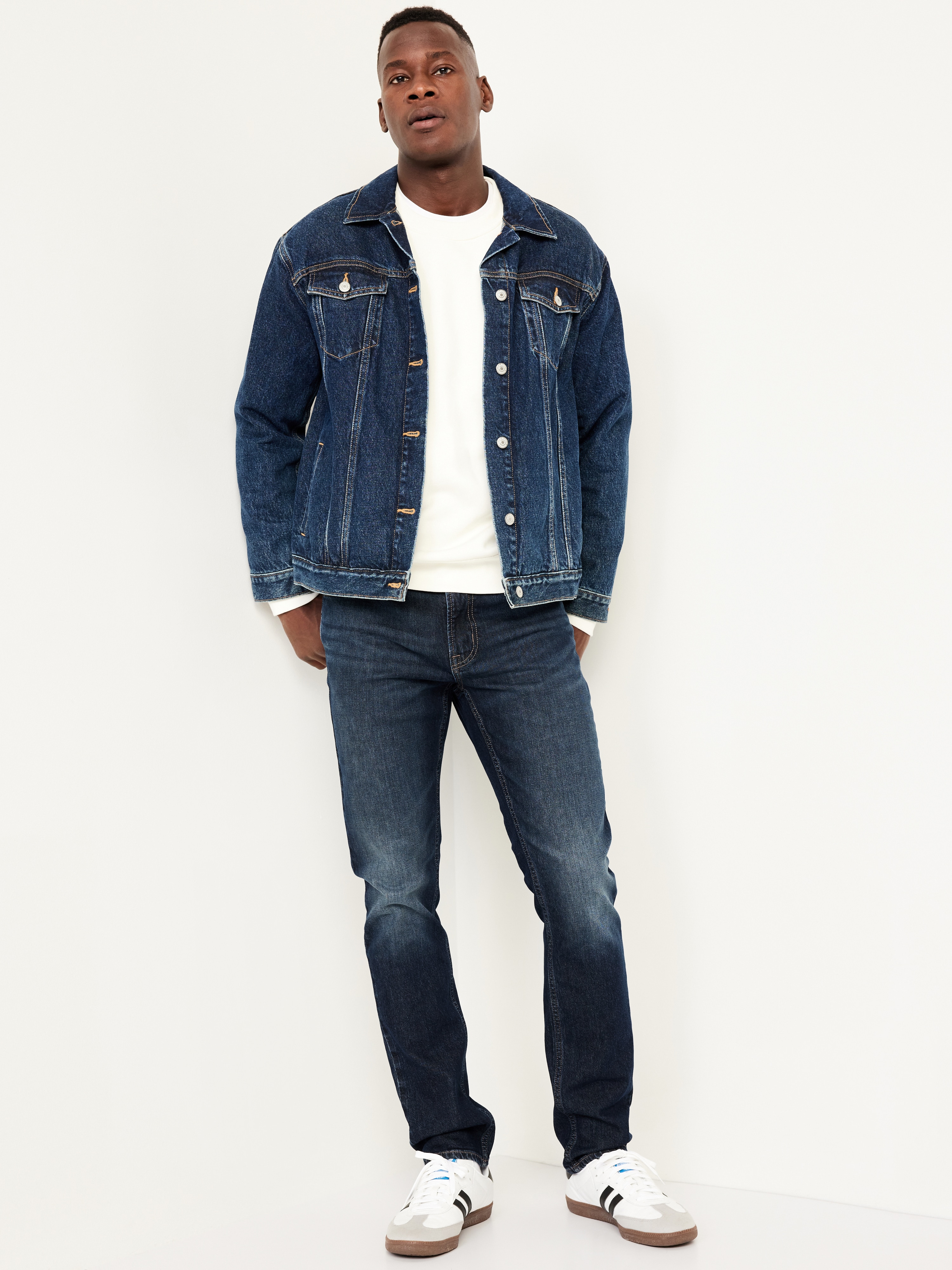 Slim Built-In-Flex Jeans - Dark Wash - 3