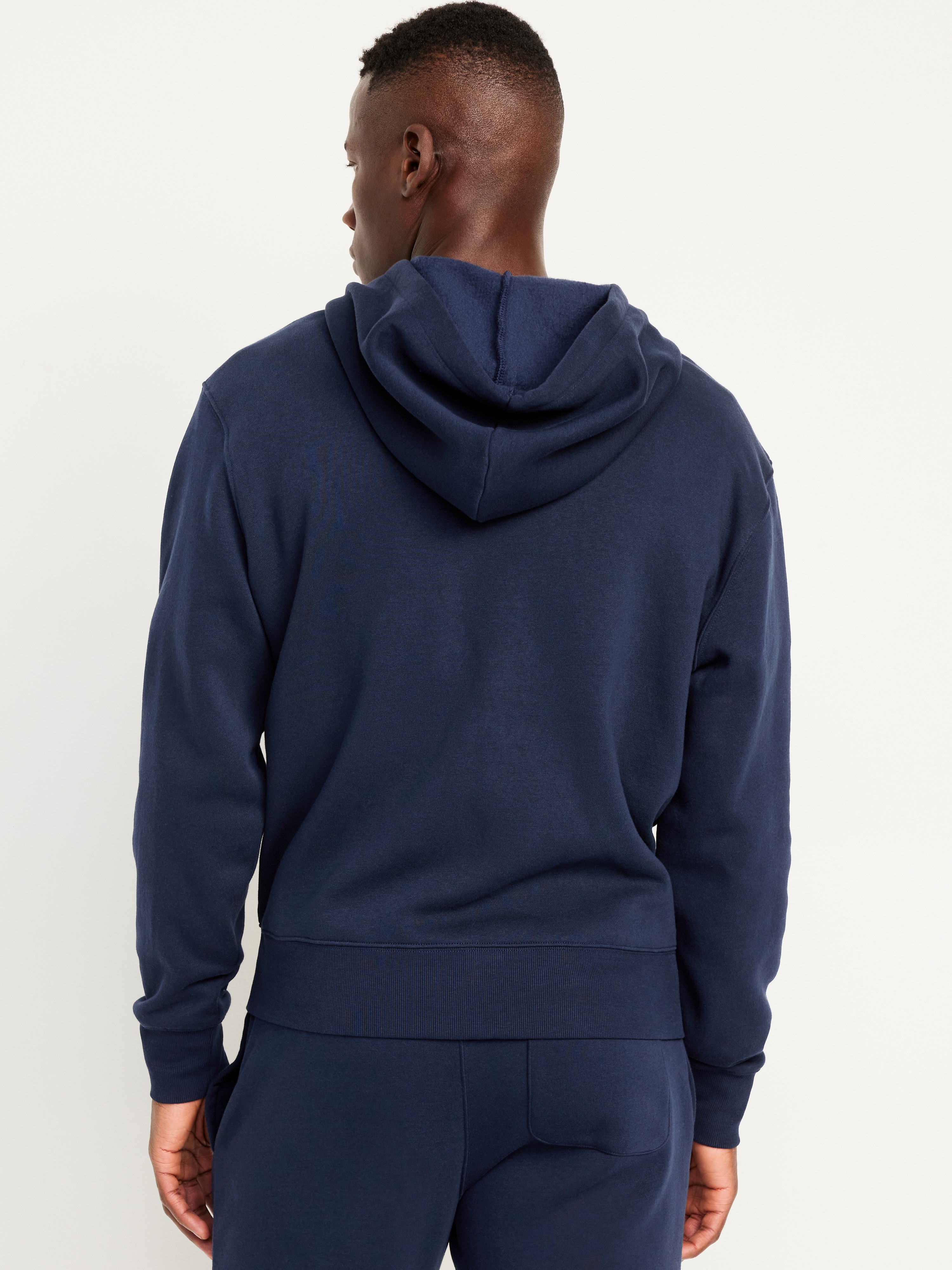 Loose Logo Zip Hoodie - In the Navy - 2